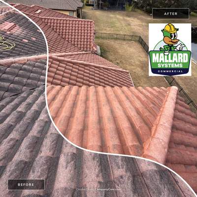 Barrel Tile Roof Cleaning