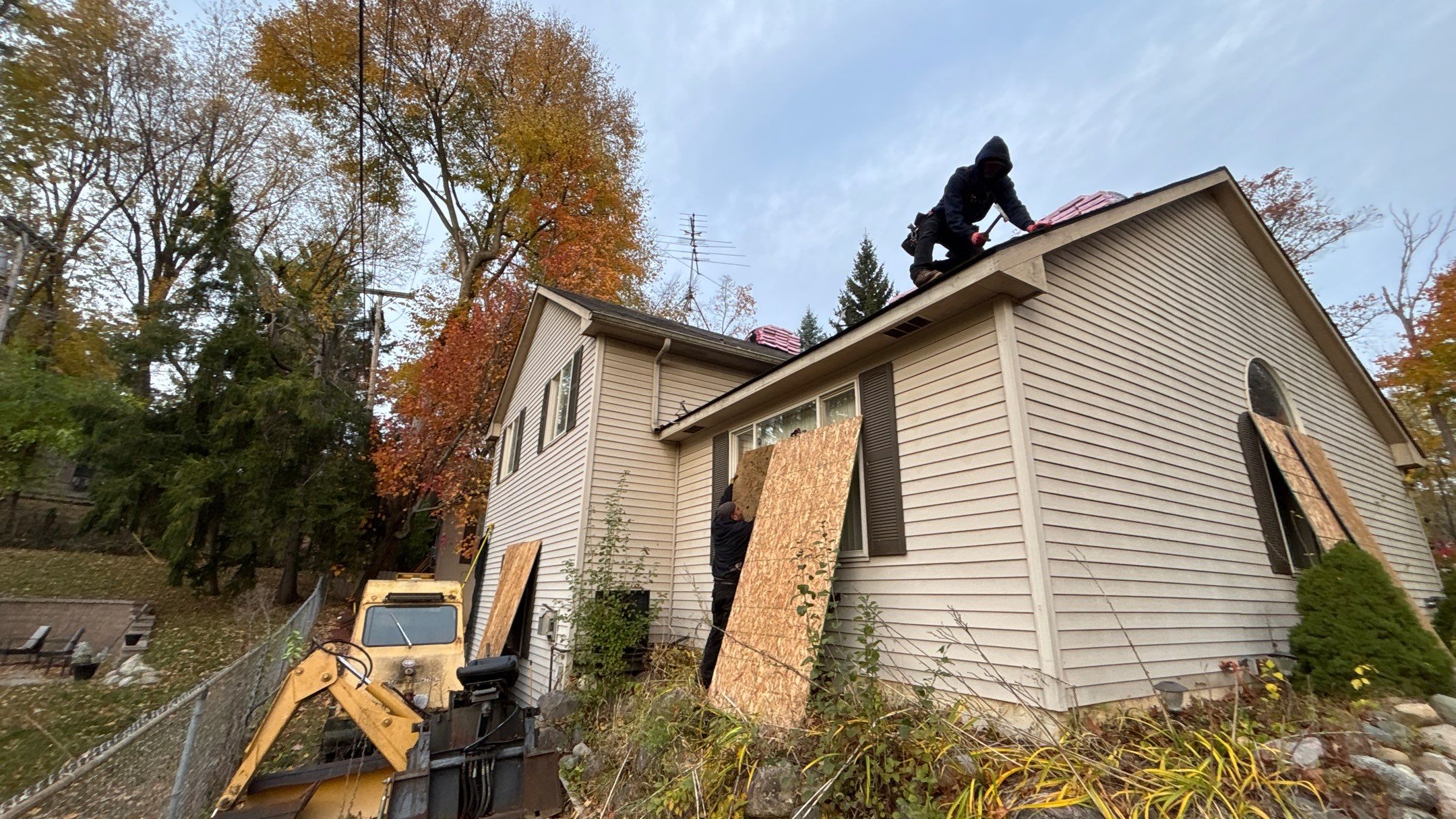 Roof Replacement using Owens Corning Driftwood by 180 Contractors