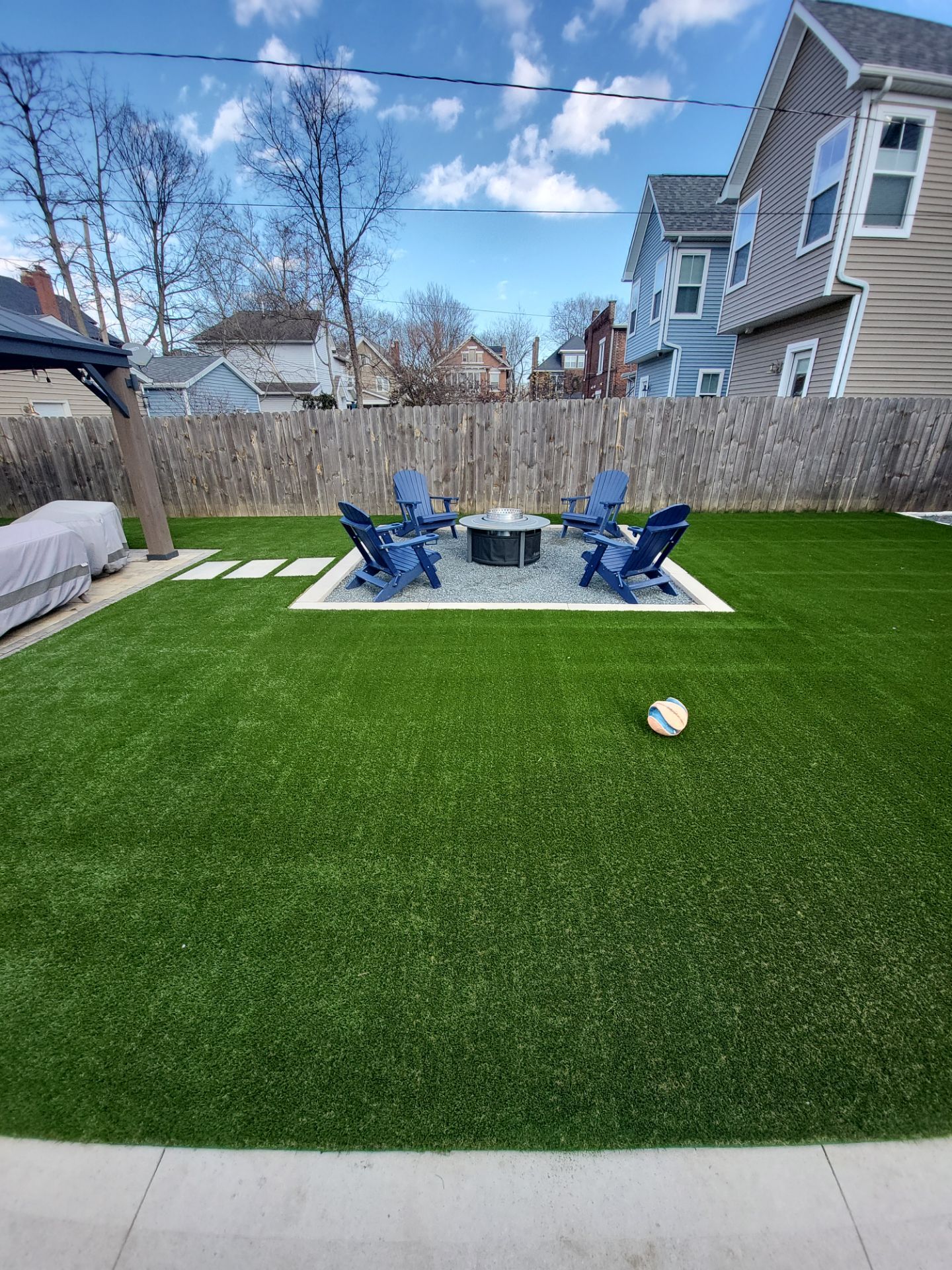 Full German Village Backyard  by Southwest Greens Midwest