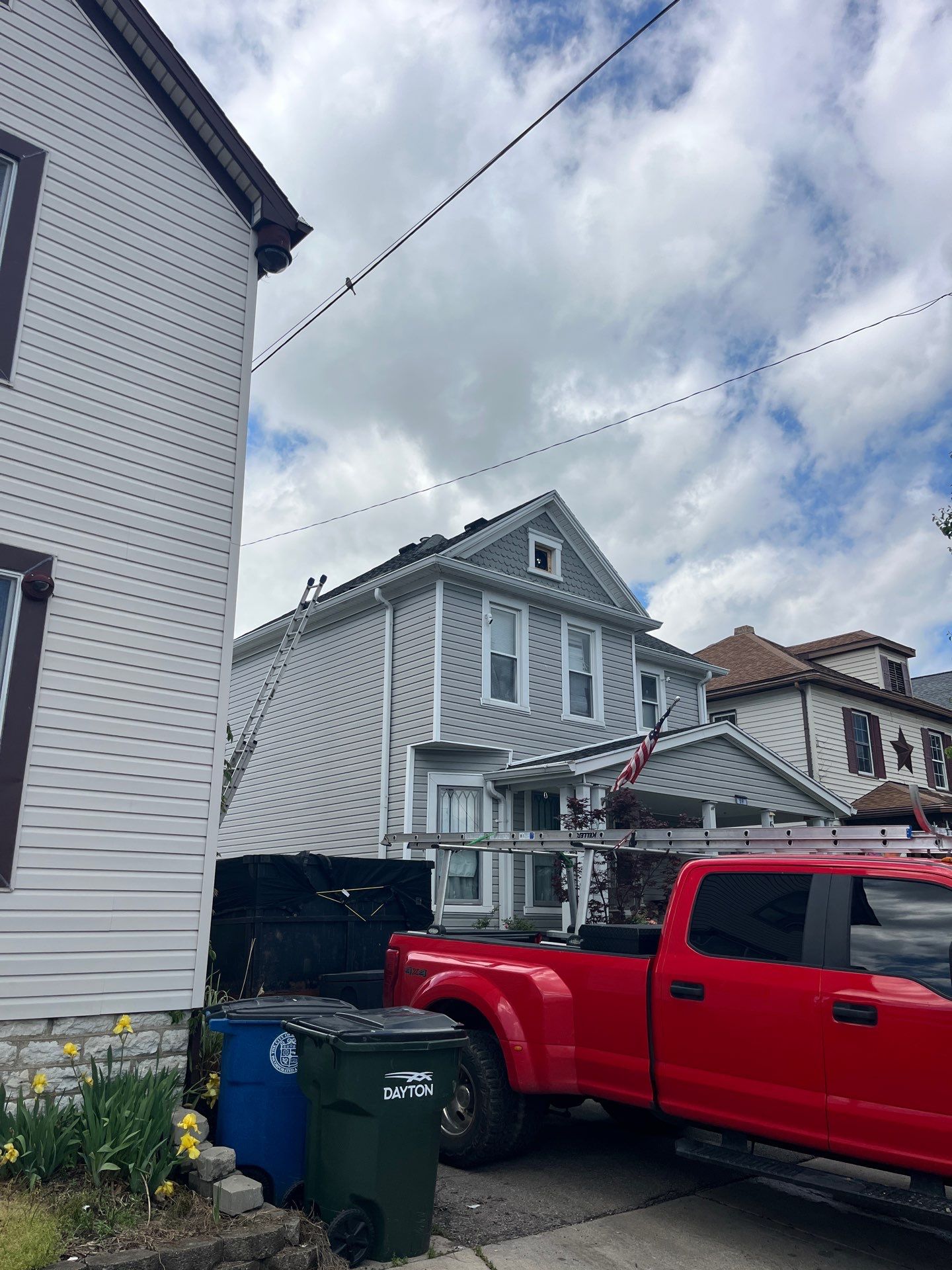 Just a simple chimney Removal by Level Up Roofing and Restoration Services LLC