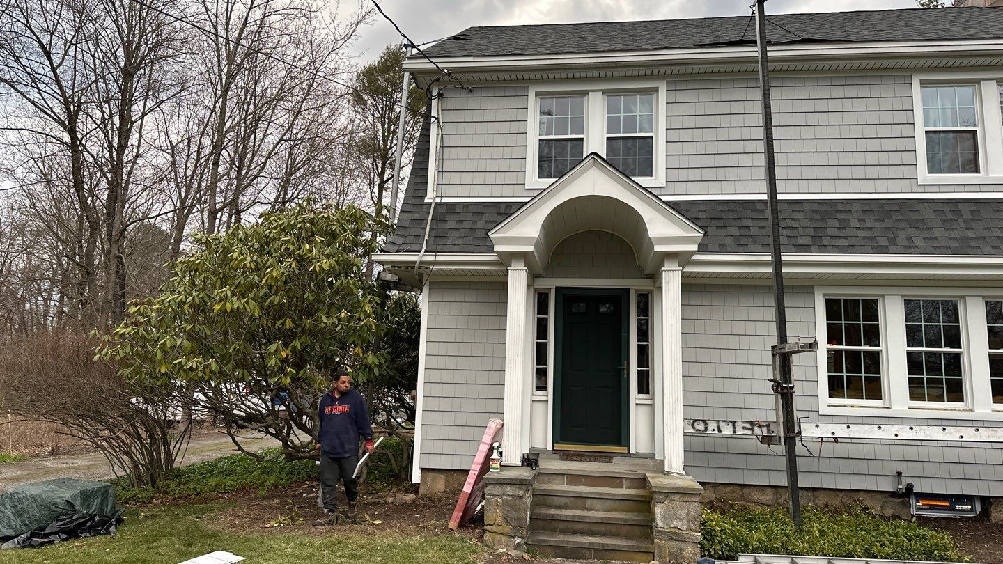 Siding Installation using Certainteed Cedar Impressions Sterling Gray by A Plus Exterior