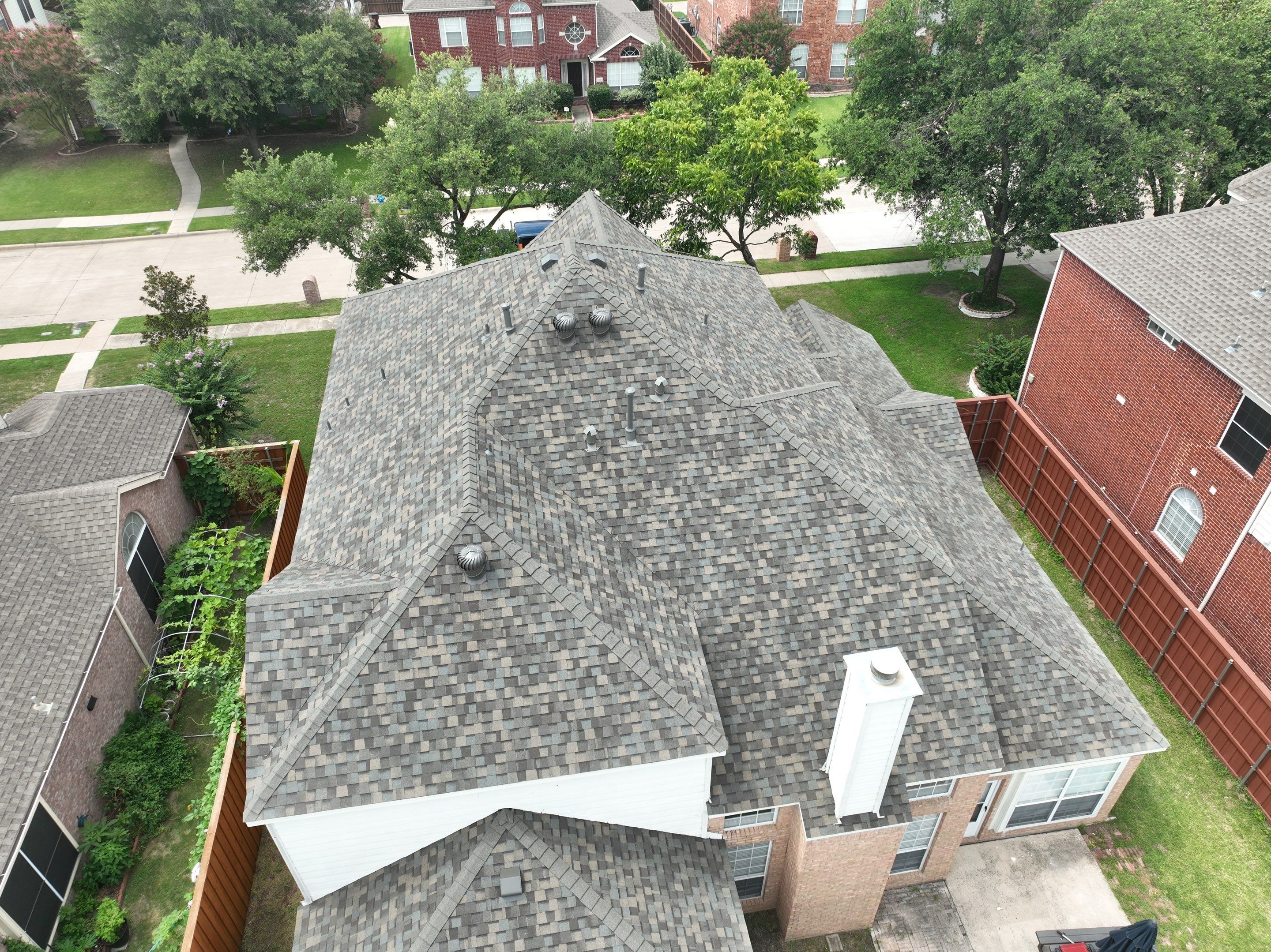 Residential Roofing Installation using CertainTeed Landmark MaxDef Weathered Wood by OneSource Roofing and Restoration