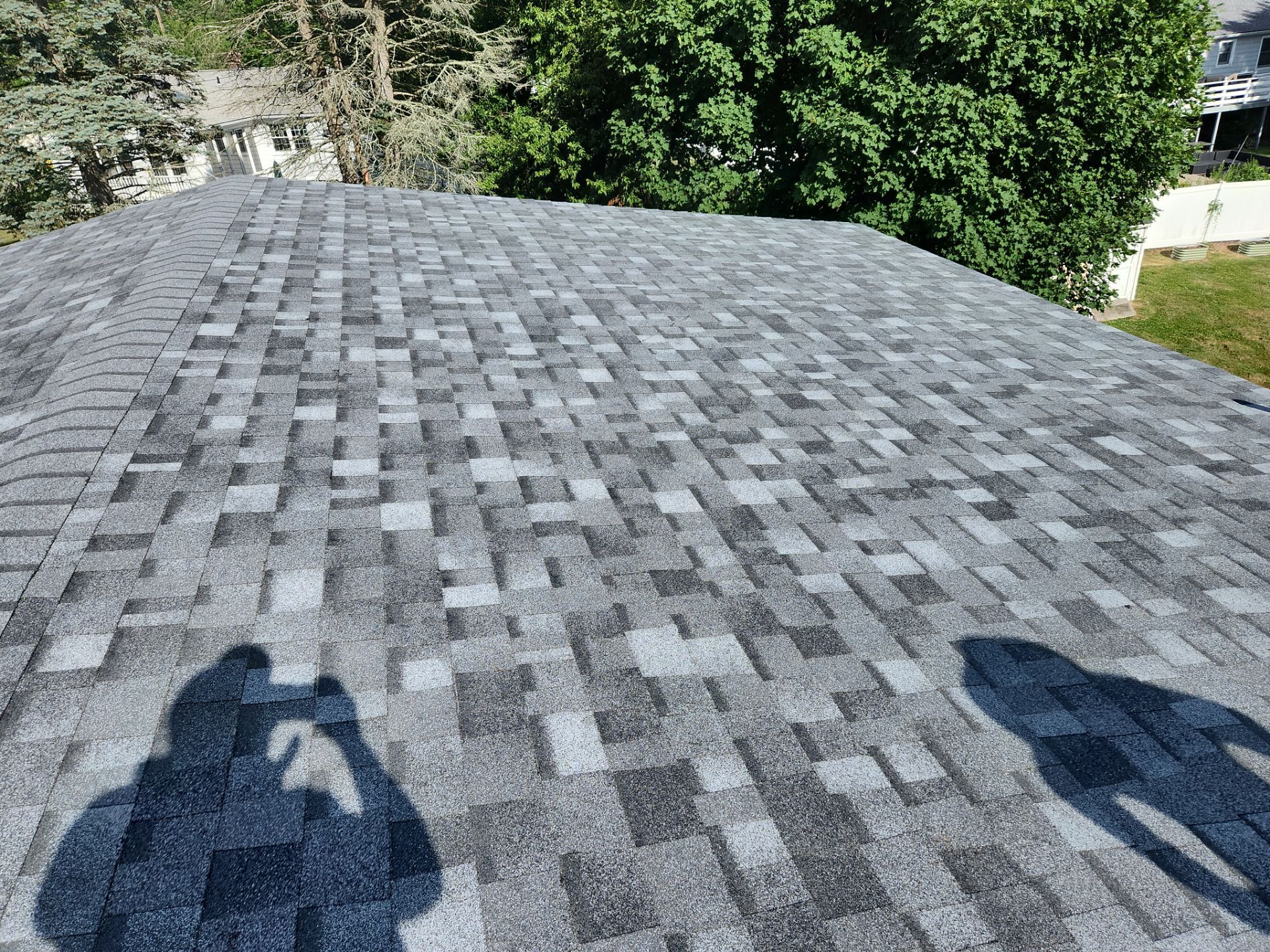Residential Roofing Installation using Owens Corning TruDefinition Duration AR - Slatestone Gray by A Plus Exterior