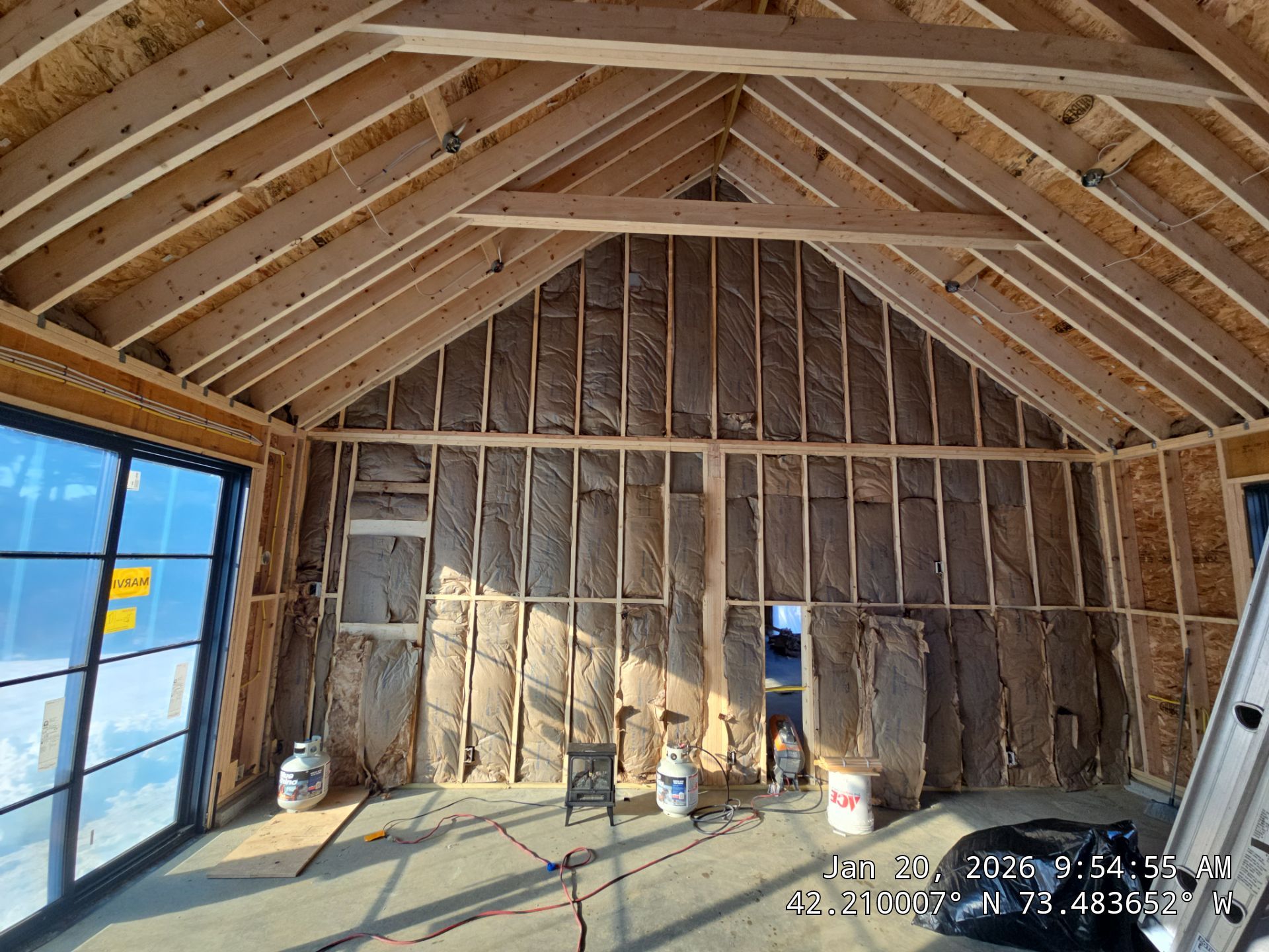 Detached Garage using Closed Cell Spray Foam by NYS Foam & Energy