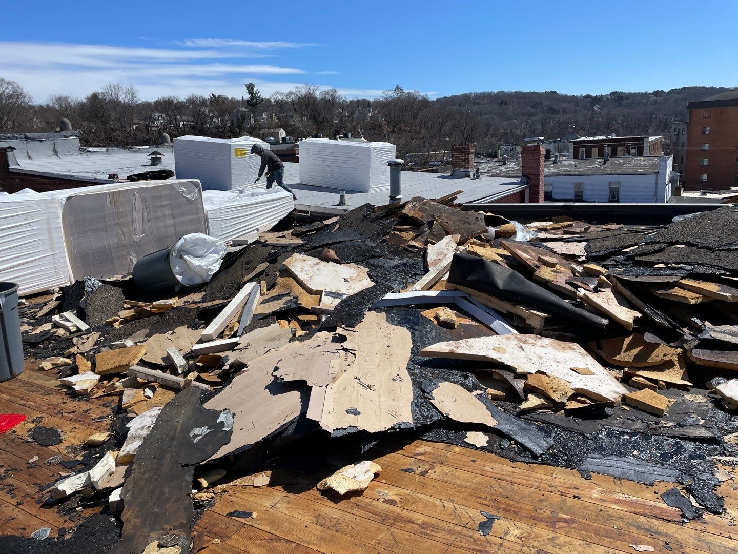 Commercial Roofing Installation using EPDM  by A Plus Exterior
