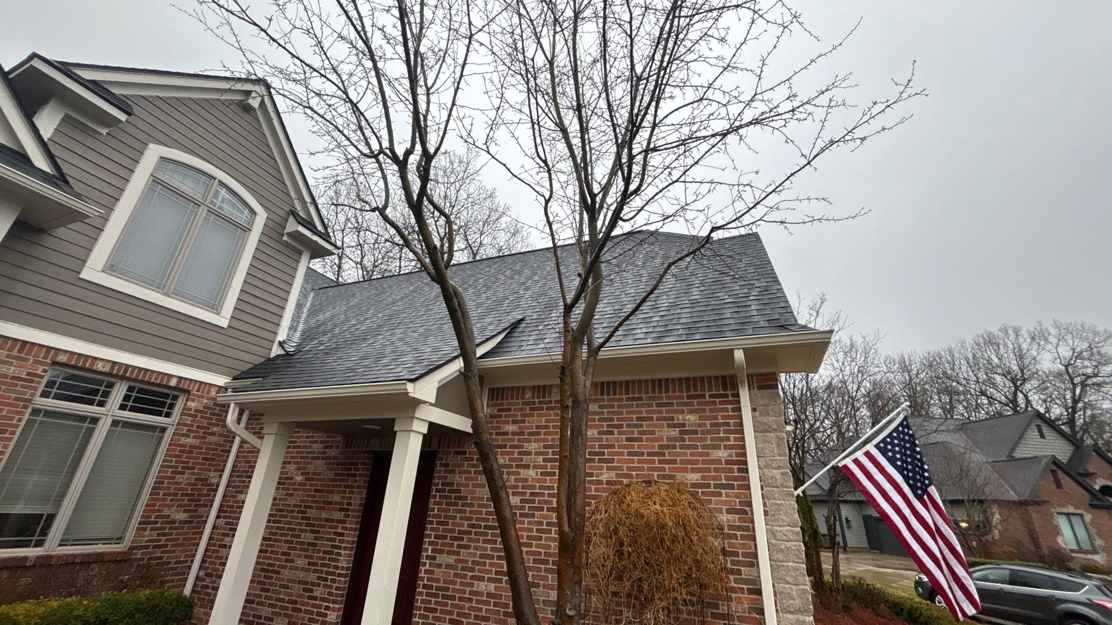 Roof Replacement using CertainTeed Landmark Moire Black by 180 Contractors