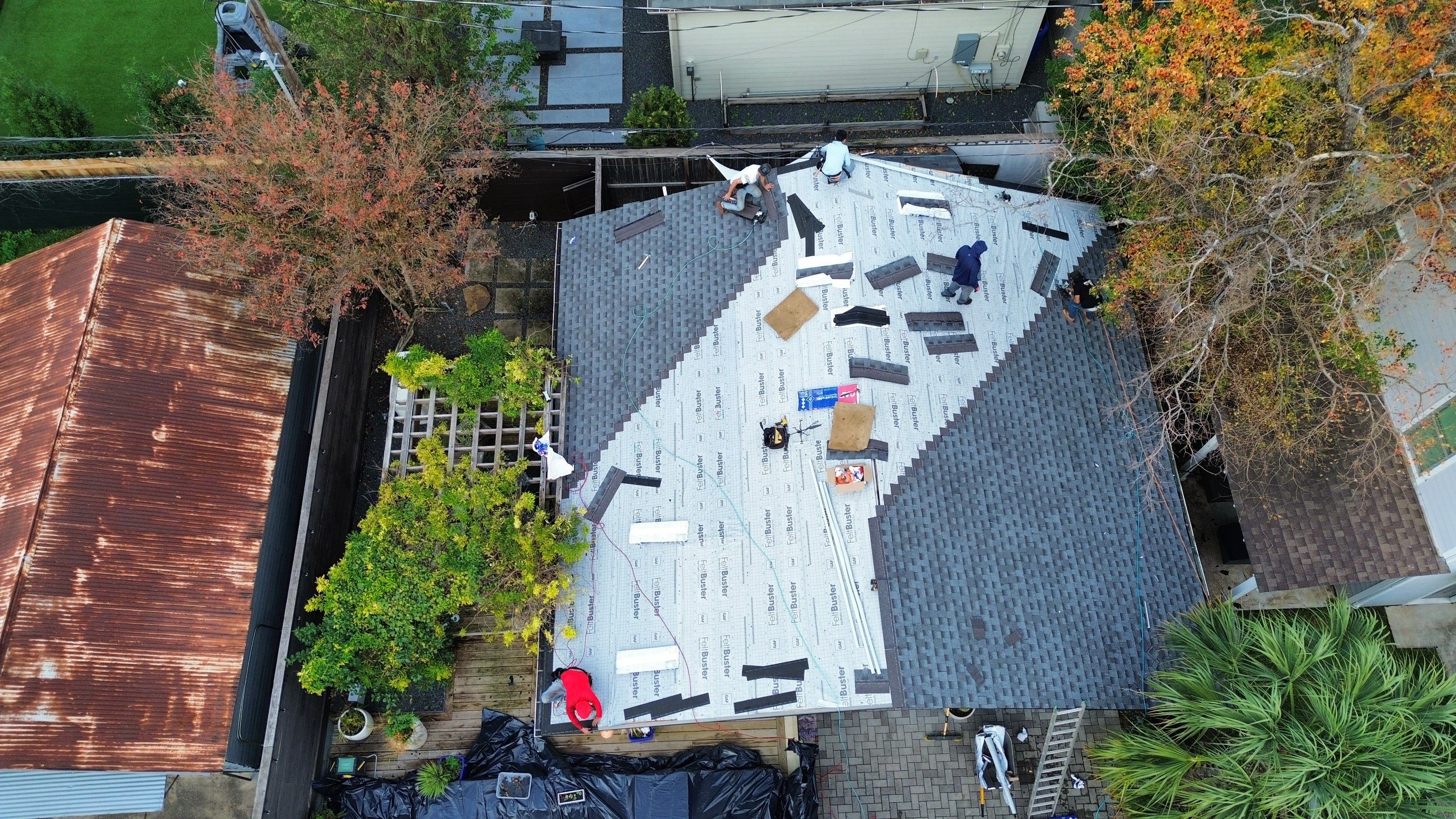 Houston Residential Roof Replacement Featuring GAF HDZ Shingles in Pewter Gray by Houston Roofing & Construction