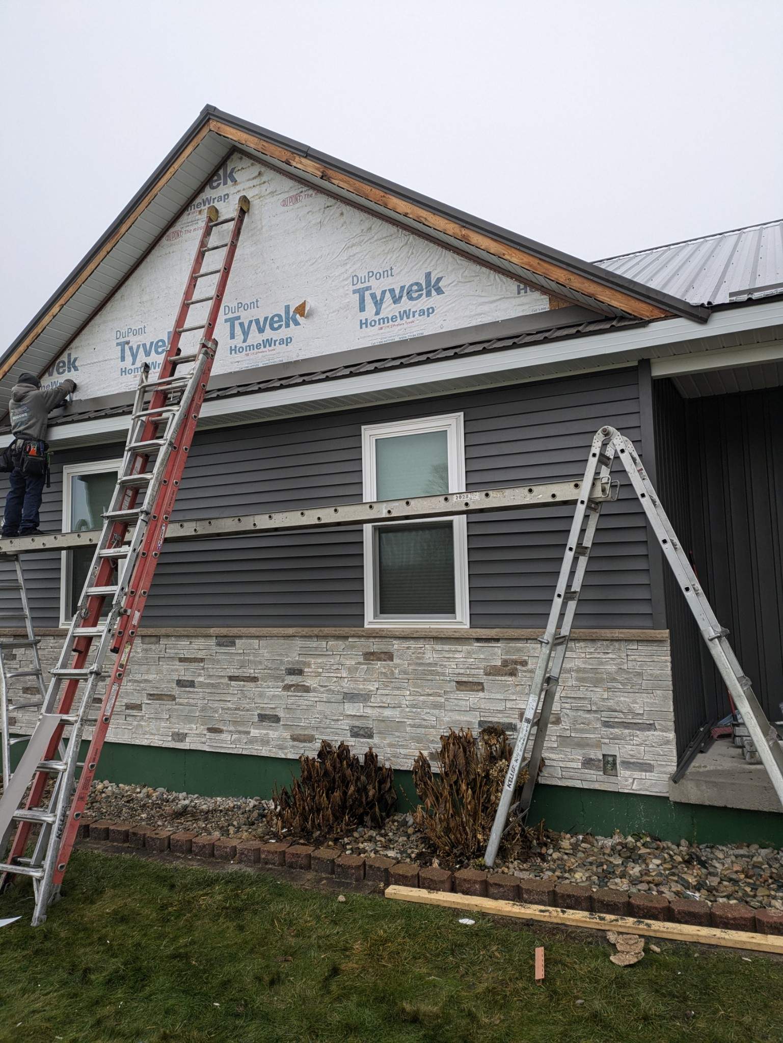 Siding Installation using Certainteed Board & Batten by Acme Exteriors
