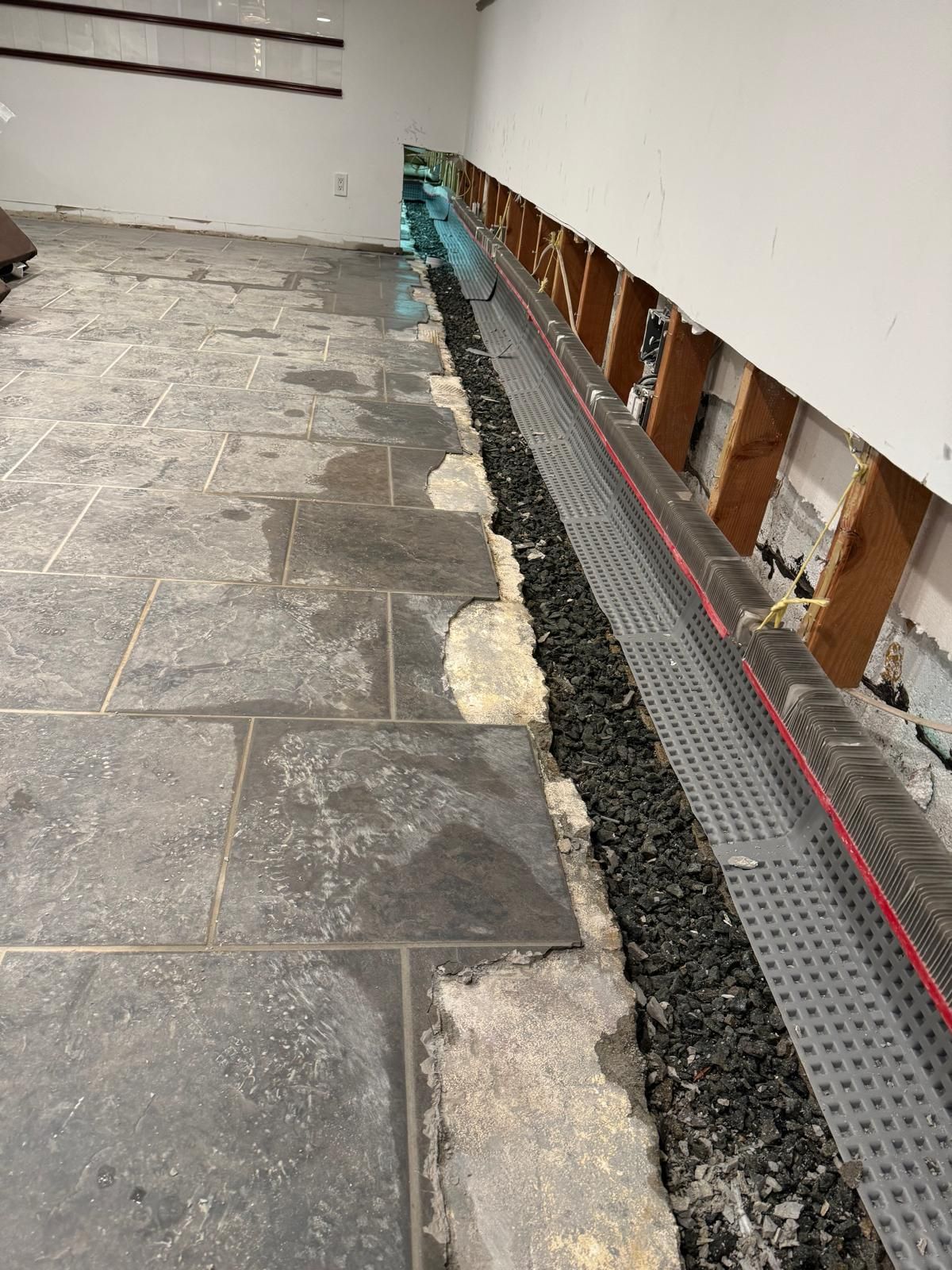 Interior French Drain Basking Ridge NJ by Pure Service Pro, LLC 