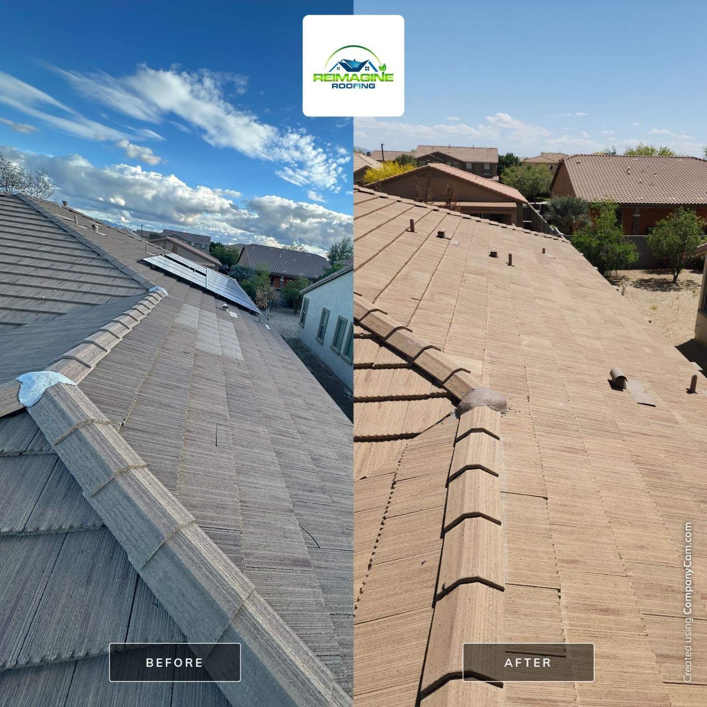 Mesa Tan Concrete Tile by Reimagine Roofing