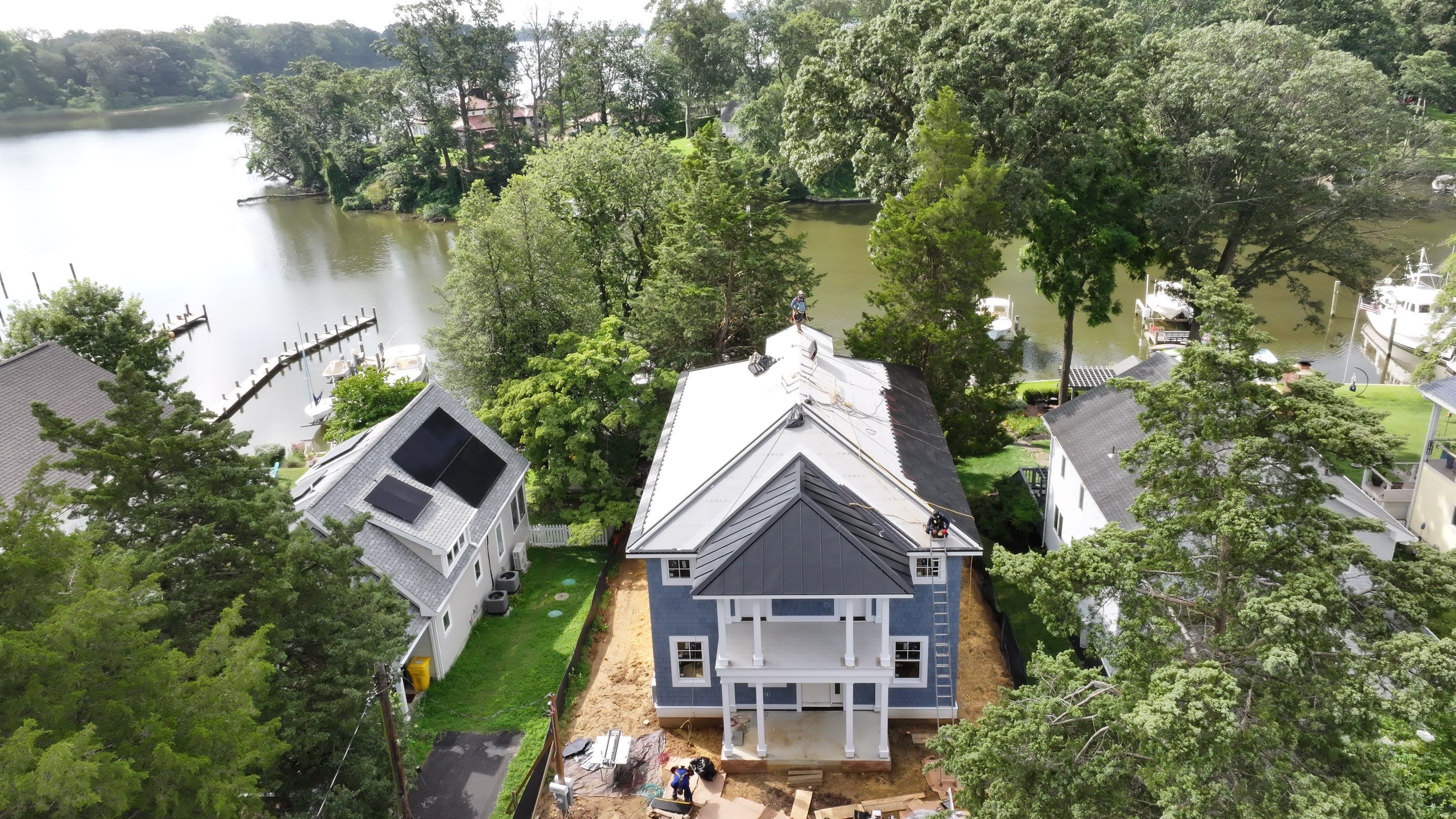 Tesla Solar Roof & Powerwall in Annapolis MD by American Home Contractors