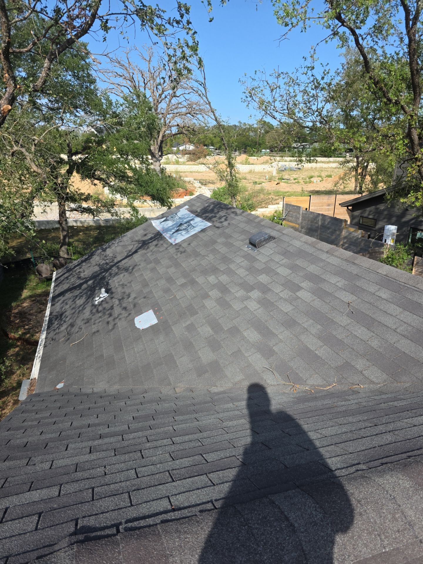 Residential Roof Replacement using GAF - HDZ - Weathered Wood by Action Exteriors Austin