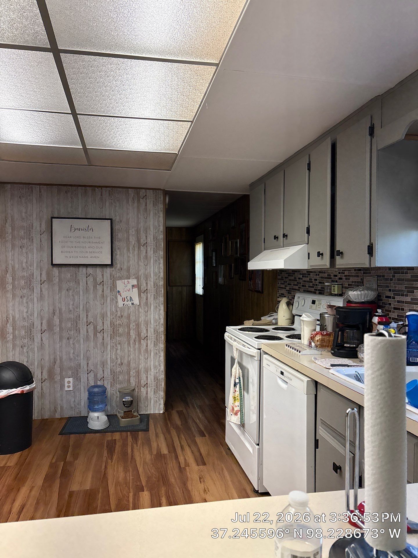 Kitchen Renovation with Gray Cabinetry and Tile Backsplash in Attica by CompanyCam Sales Demo