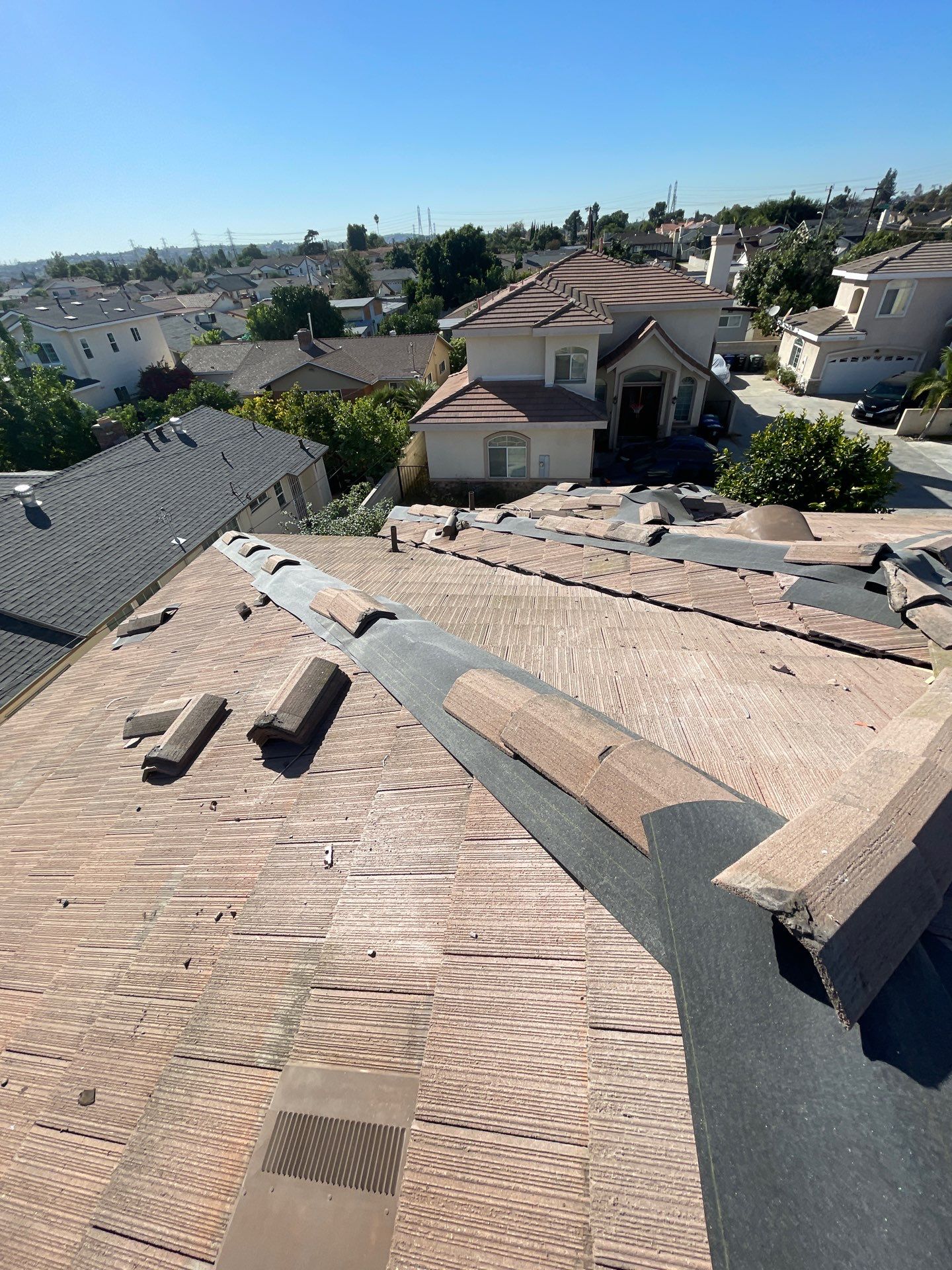 Tile Roof Reset Project - Rosemead CA 91770 by Epic Roof Replacement