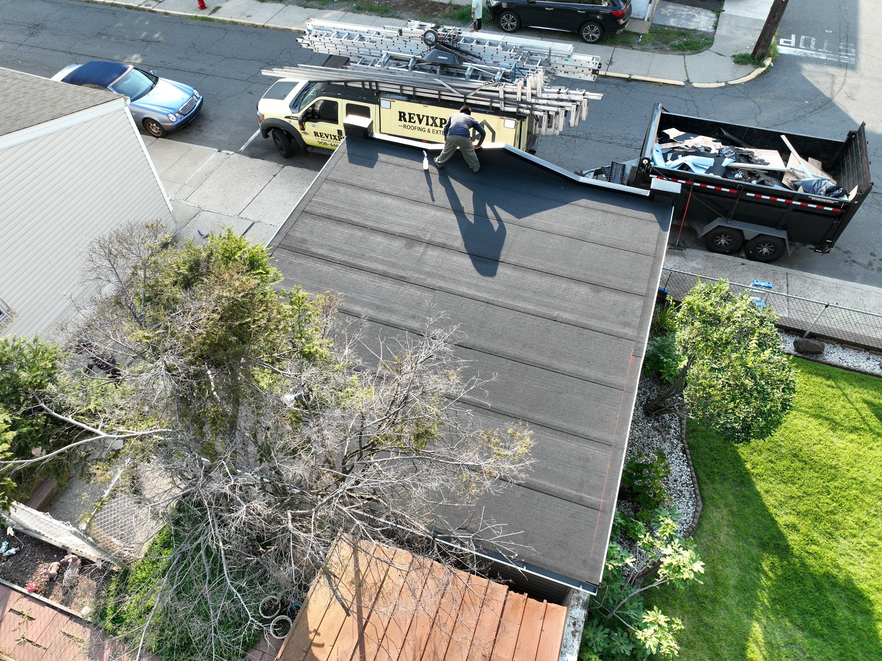 Flat Roof Membrane Installation and Decking Repair in North Bergen by REVIXPRO