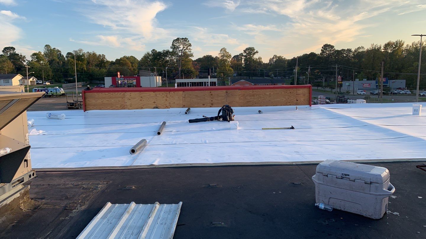 VA Clinic/Tractor Supply in Idabel, Oklahoma by Hostetler Roofing