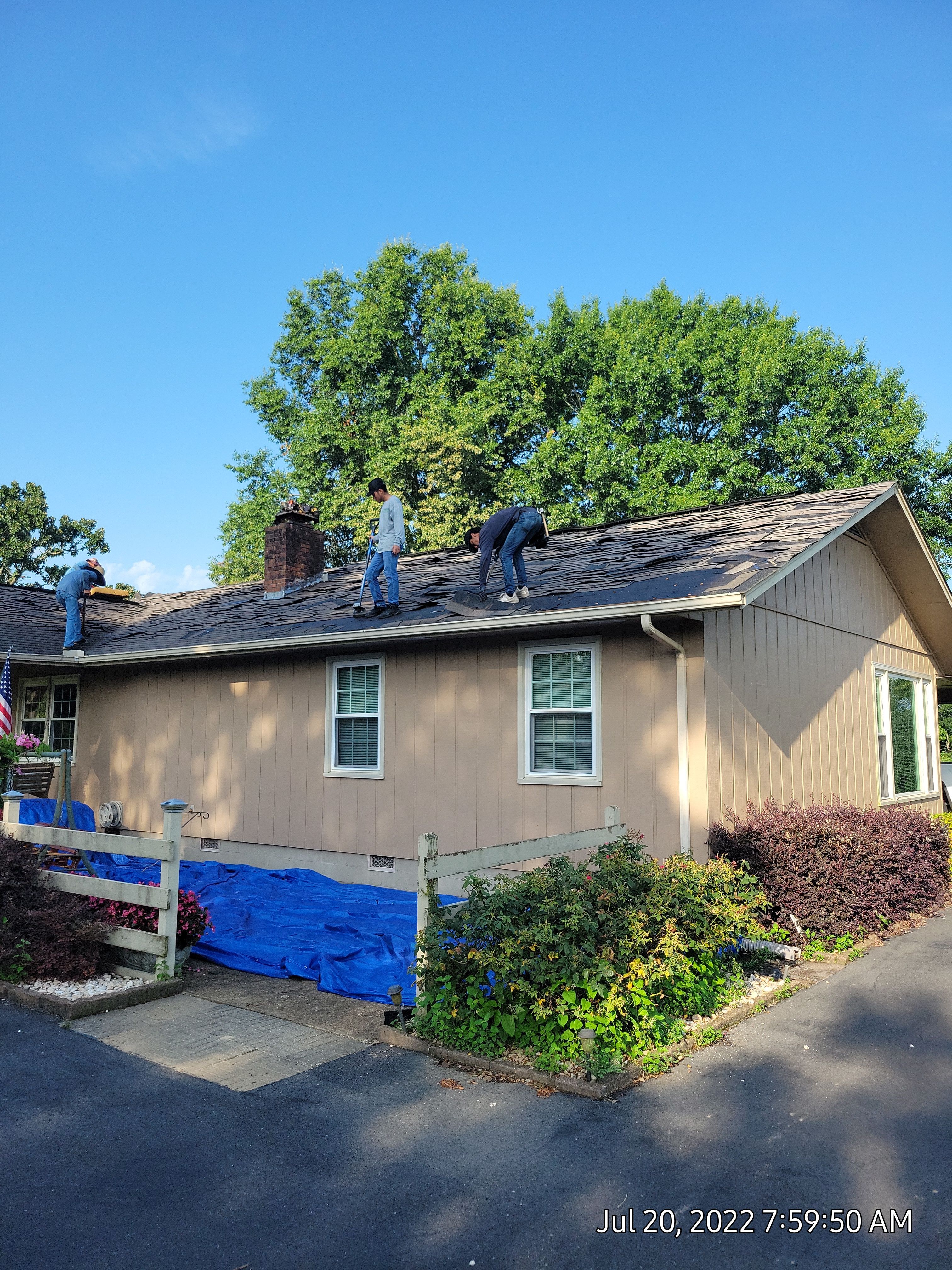 Residential Roof Remove and Replace using Low Rib Metal Roofing Panels by Bullard Roofing