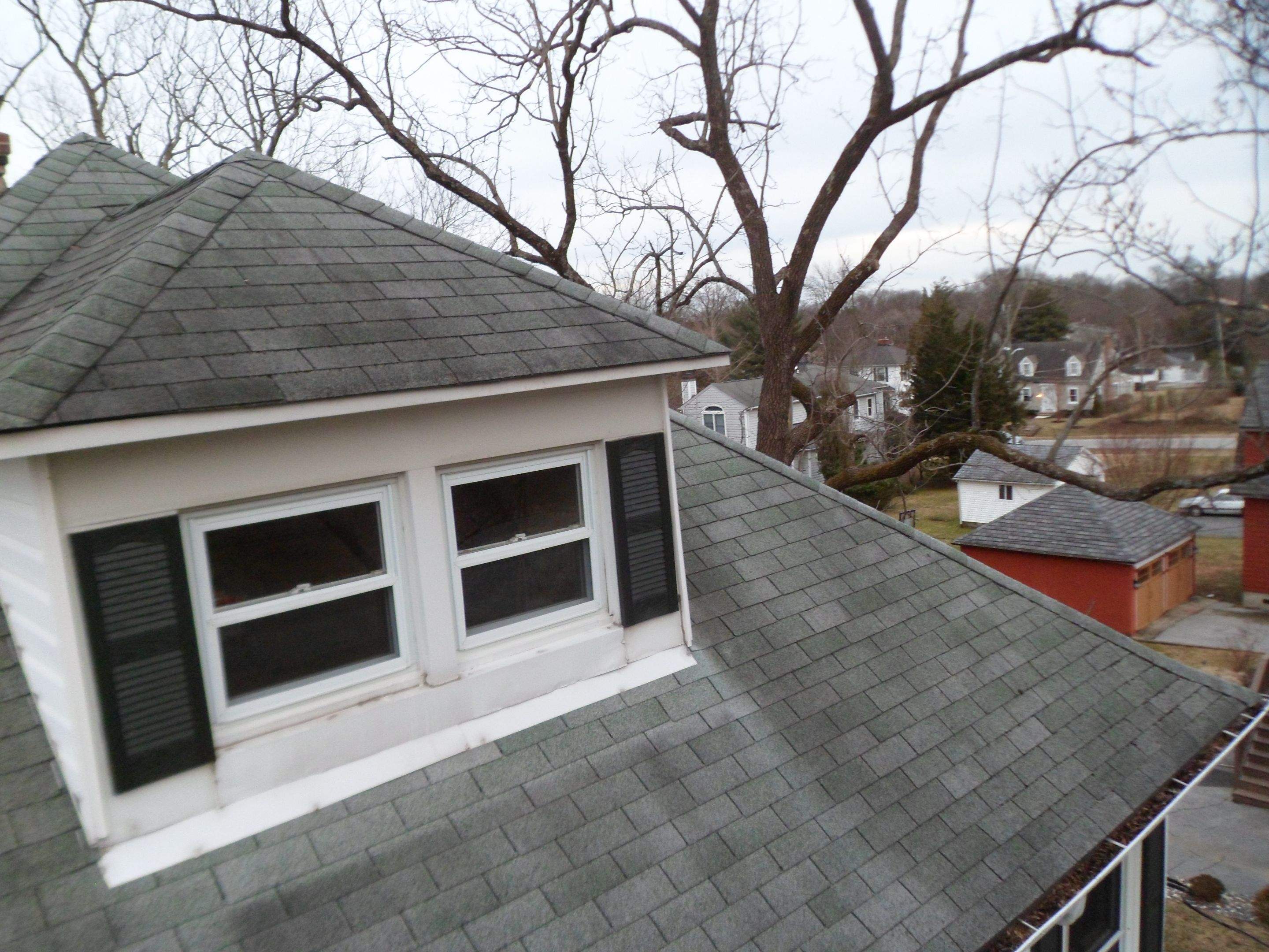 Residential Roofing Installation using Max Def Pewterwood by Alpha Design Services