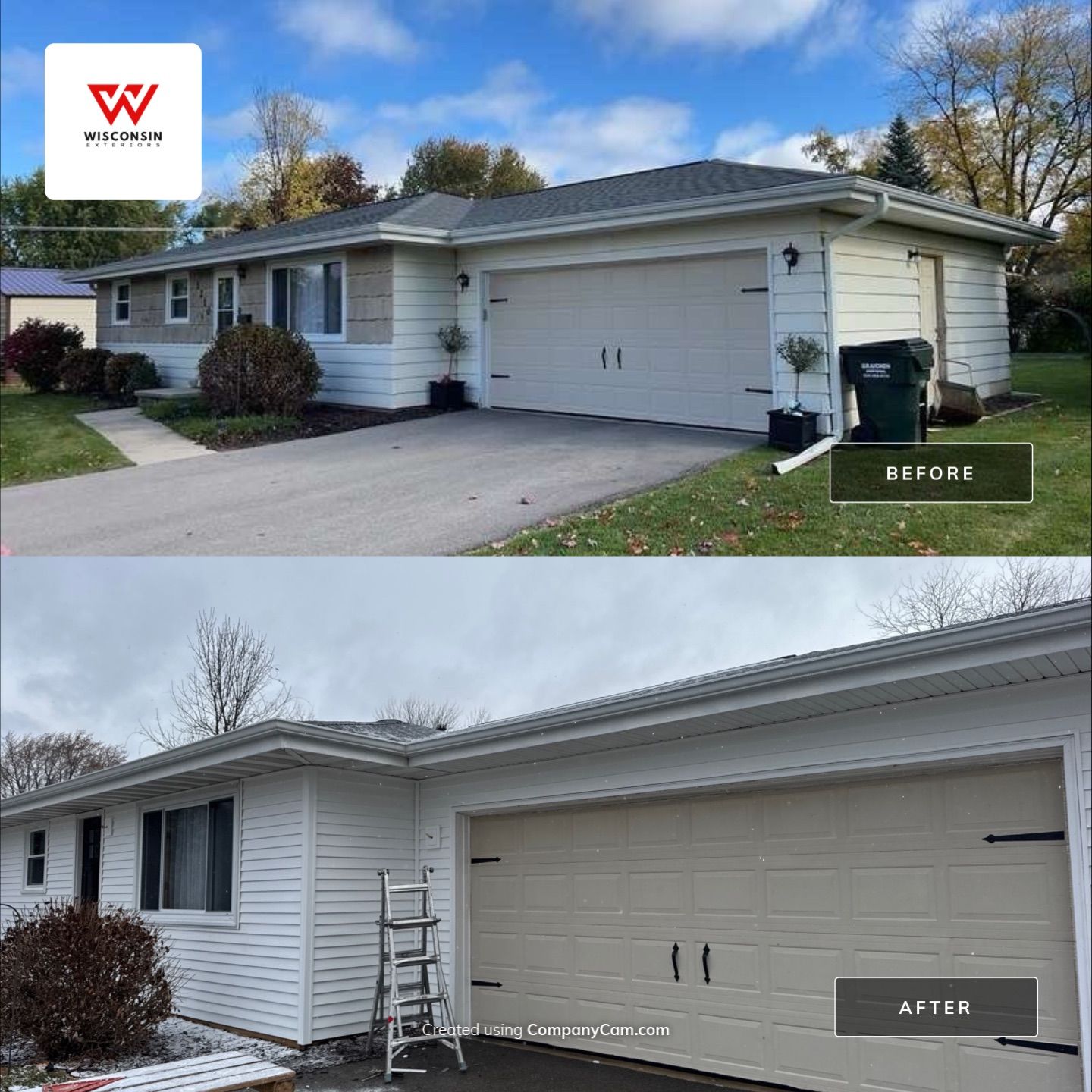 Project in New London by Wisconsin Exteriors