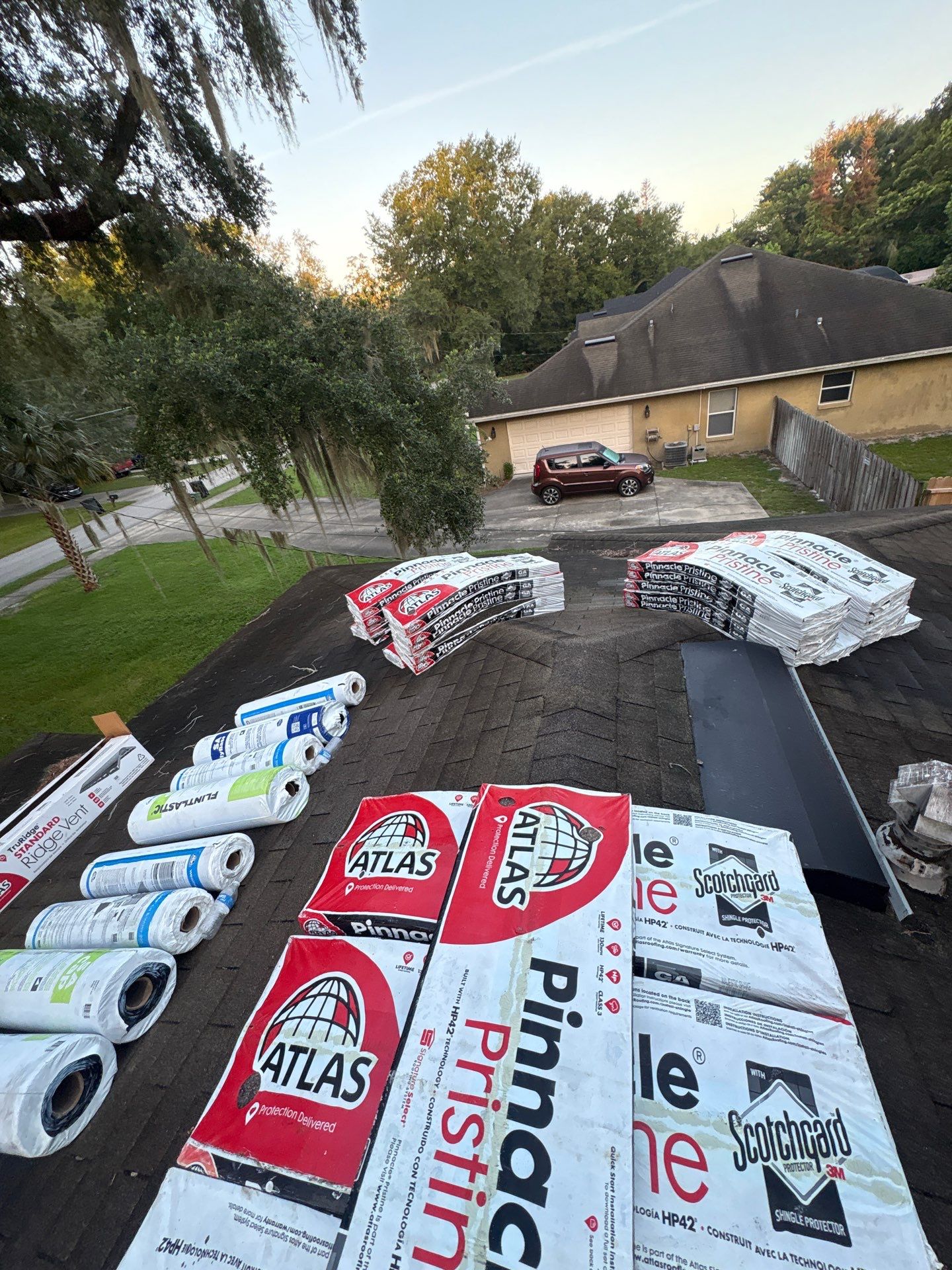 DeBary Residential Roof Replacement with Atlas Pinnacle Shingles and Wood Repair by Pinnacle Roofing Group