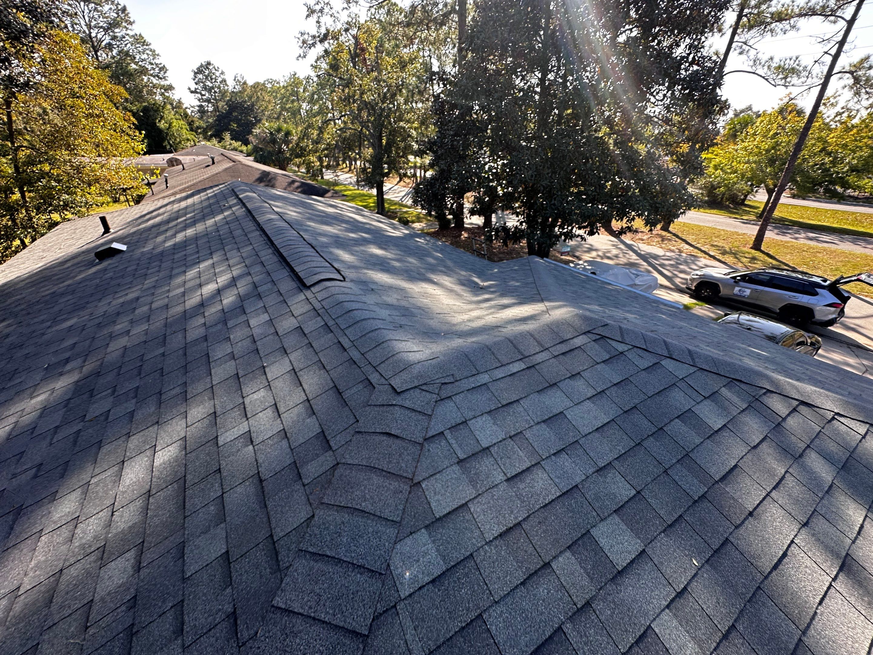 Residential Roofing Installation using Owens Corning Oakridge Estate Grey by Talya Roofing