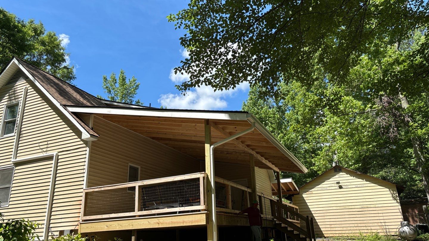 Roof Replacement and cover porch  by Deerfield Roofing LLC