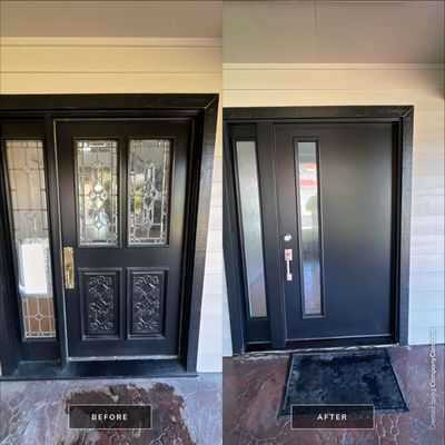 Therma Tru Entry Door in Obsidian