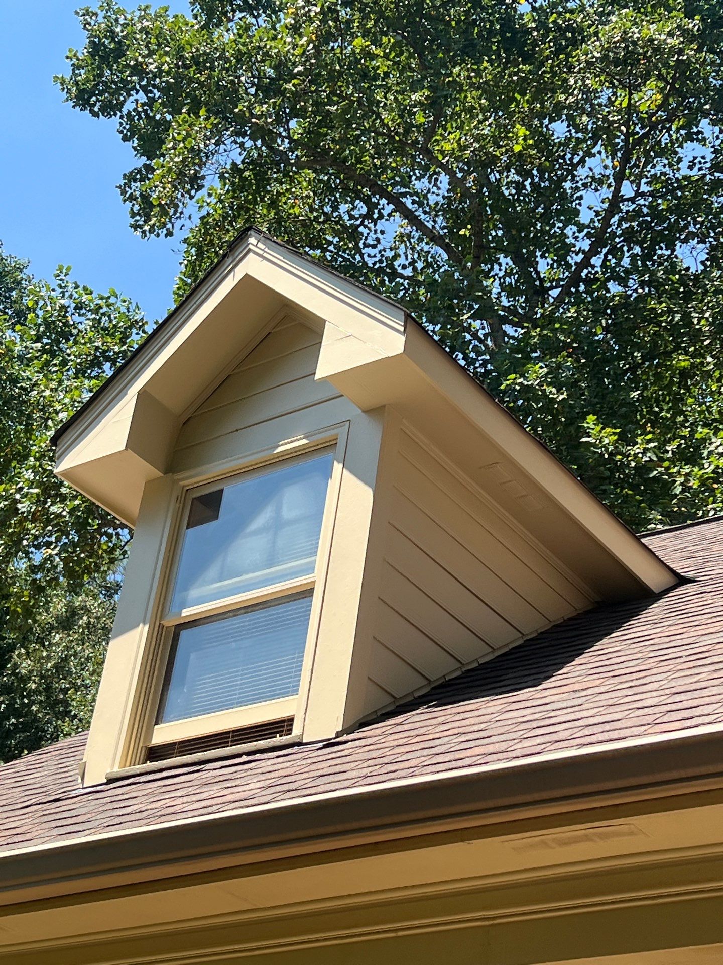 Dormer Siding Replacement and Exterior Painting in Lawrenceville, GA by Nelson Exteriors 