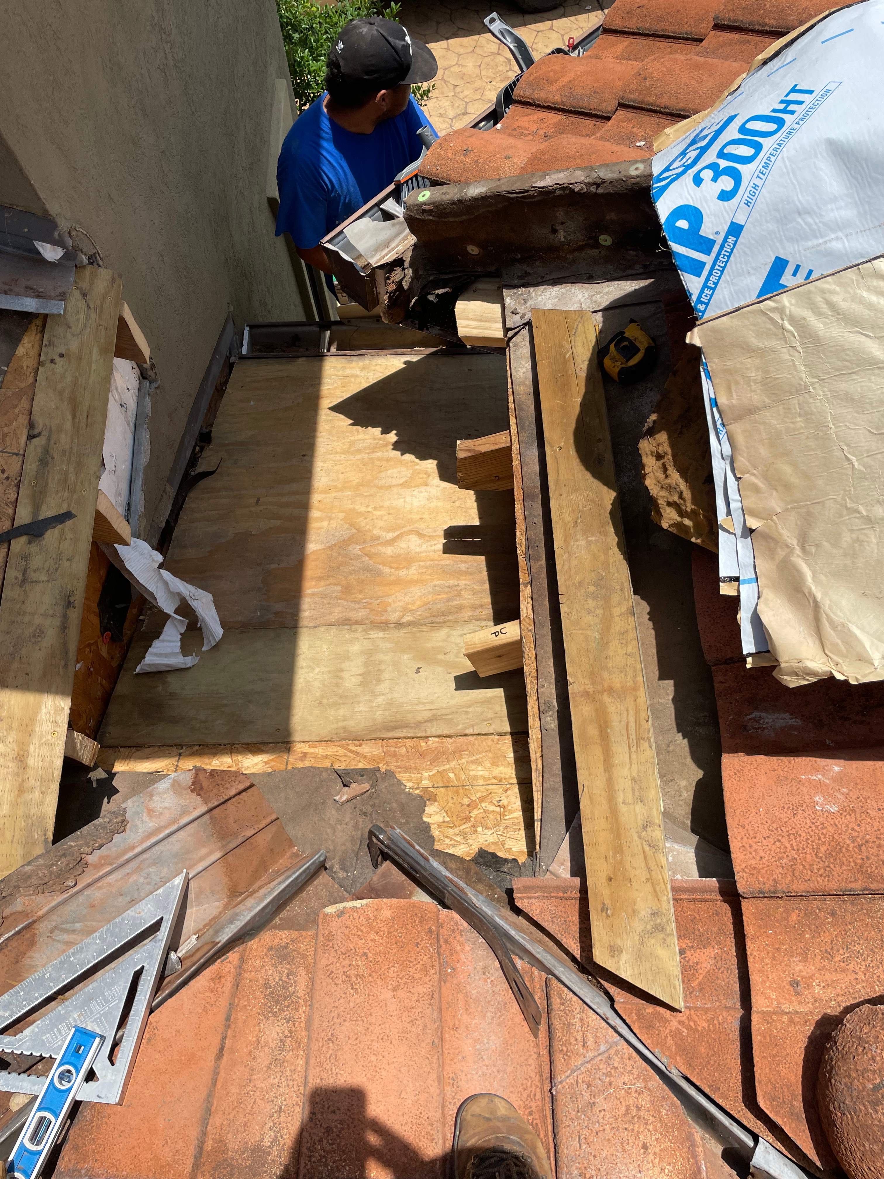 Dead Valley Repair on a Tile Roof by Associates Roofing Unlimited