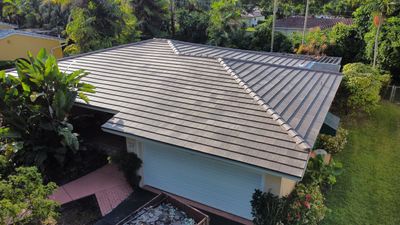 Residential Roofing Installation using 13" Flat Tile
