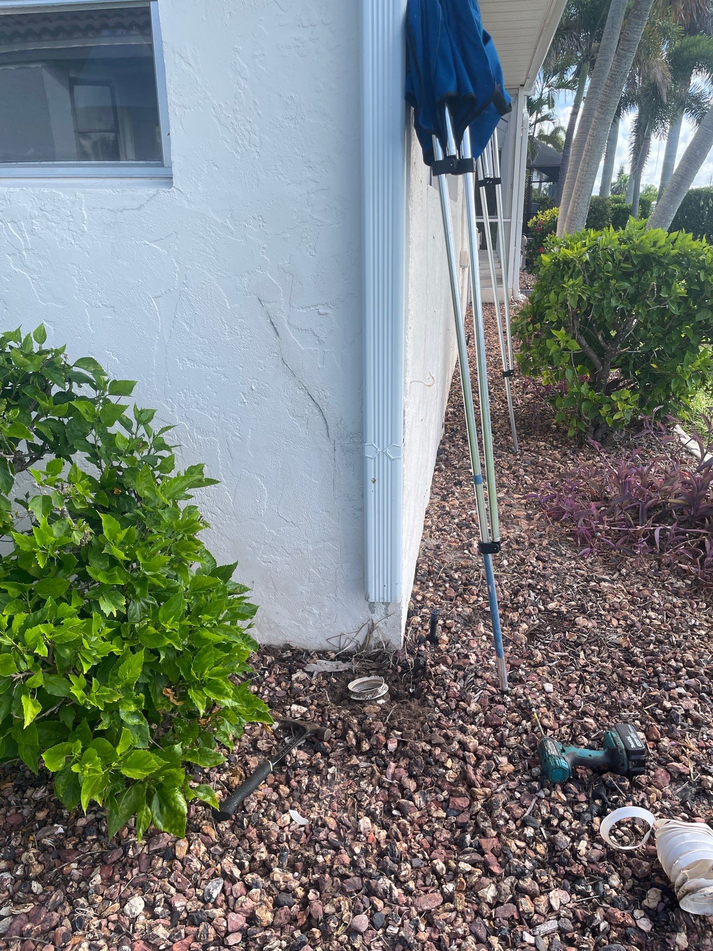Connect Downspouts to Drain in Punta Gorda FL by Gutter Professors