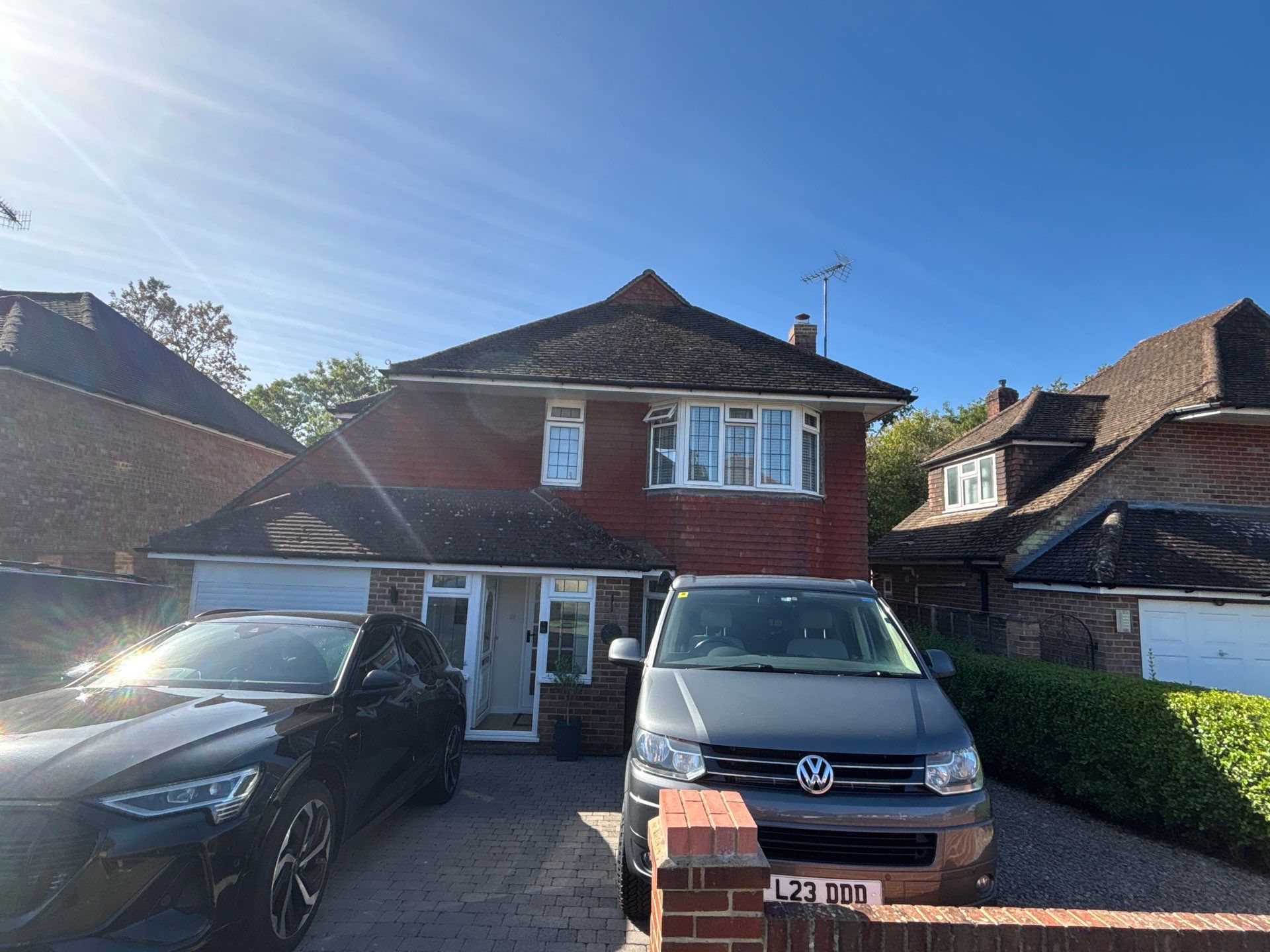 Full Exterior House Wash and Roof Cleaning in East Grinstead