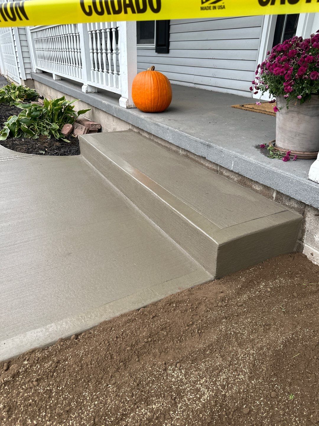 Broom Finish Walkway  by NG Masonry & Construction LLC