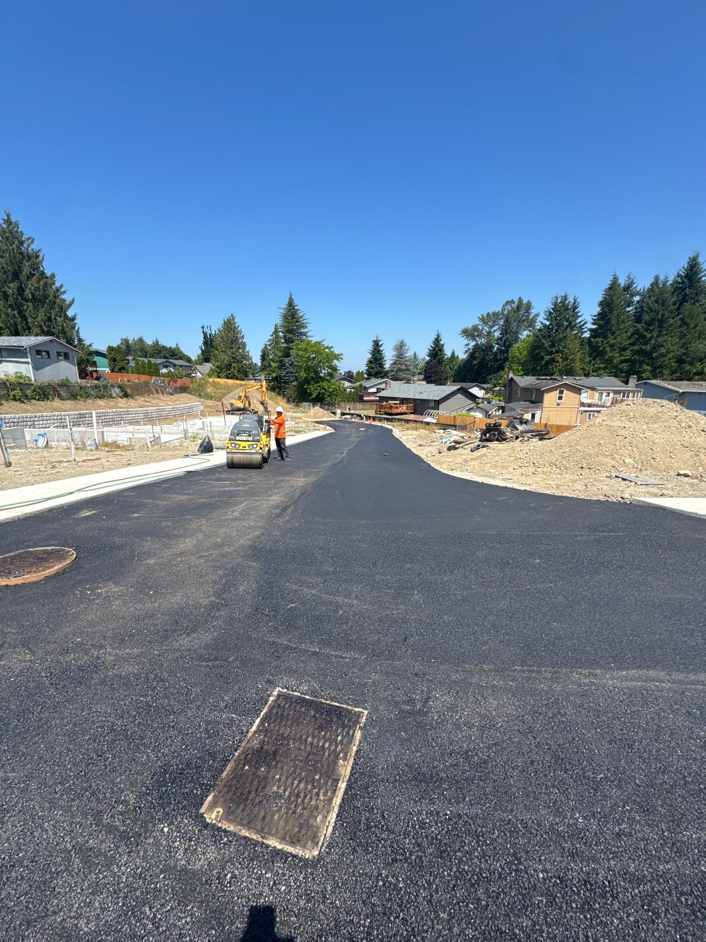 Asphalt Road Repair in Neighborhood  by Jireh Asphalt & Concrete Inc 