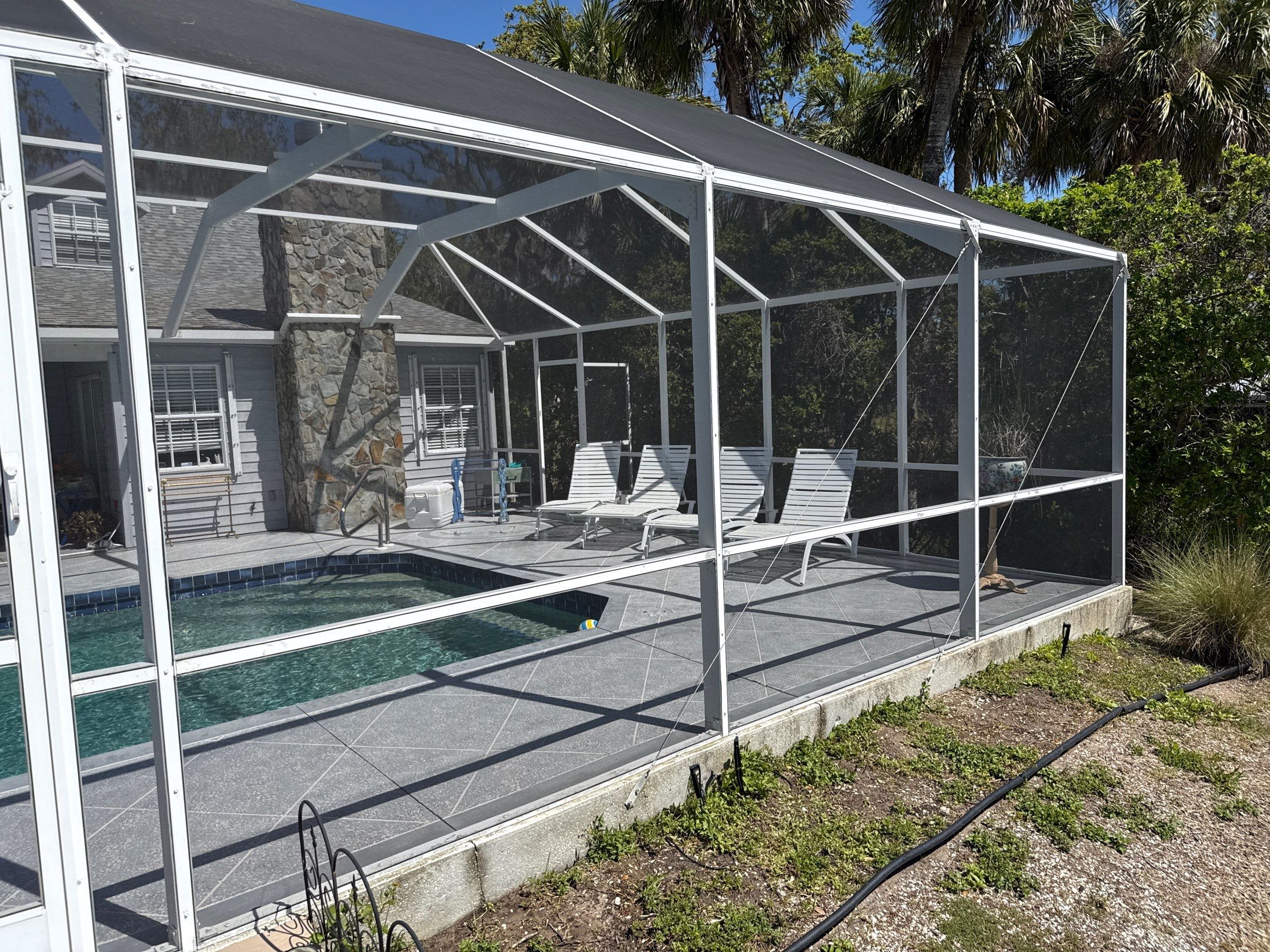 🏡 From Green to Clean! 🌊 Epic House & Pool Cage Cleaning on the Manatee River | Ellenton, FL 💦 by Sunshine AquaWash