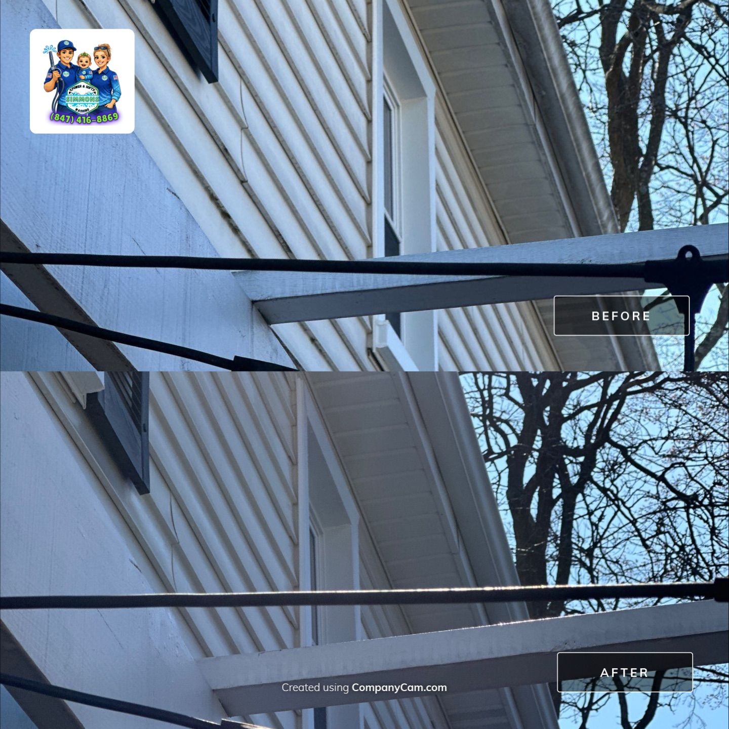 Project in Glenview by Simmons Power & Soft Washing