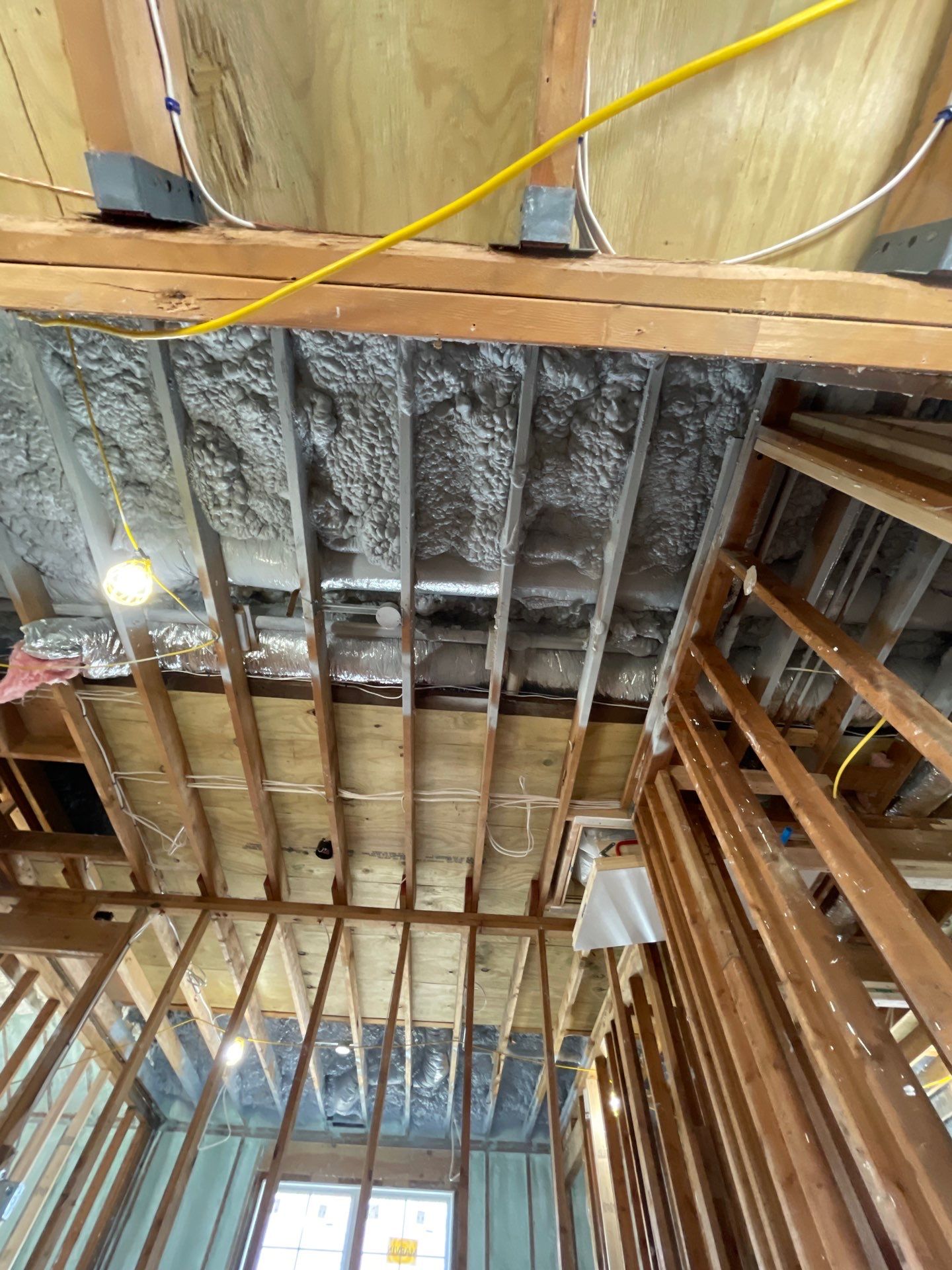 Basement Exterior Walls using Closed Cell Spray Foam by NYS Foam & Energy
