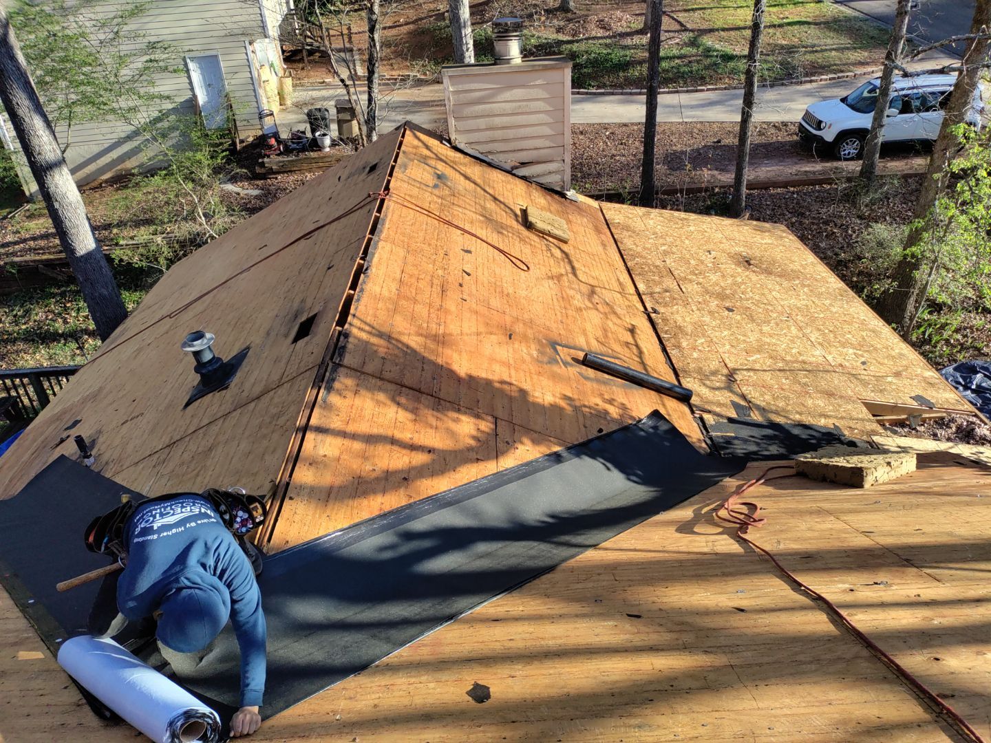 Residential Roofing Installation using Owens Corning by Inspector Roofing and Restoration
