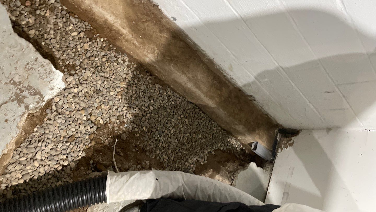 Interior Drain Tile & Yard French Drain in St. Paul, MN by Waterproofing Northeast