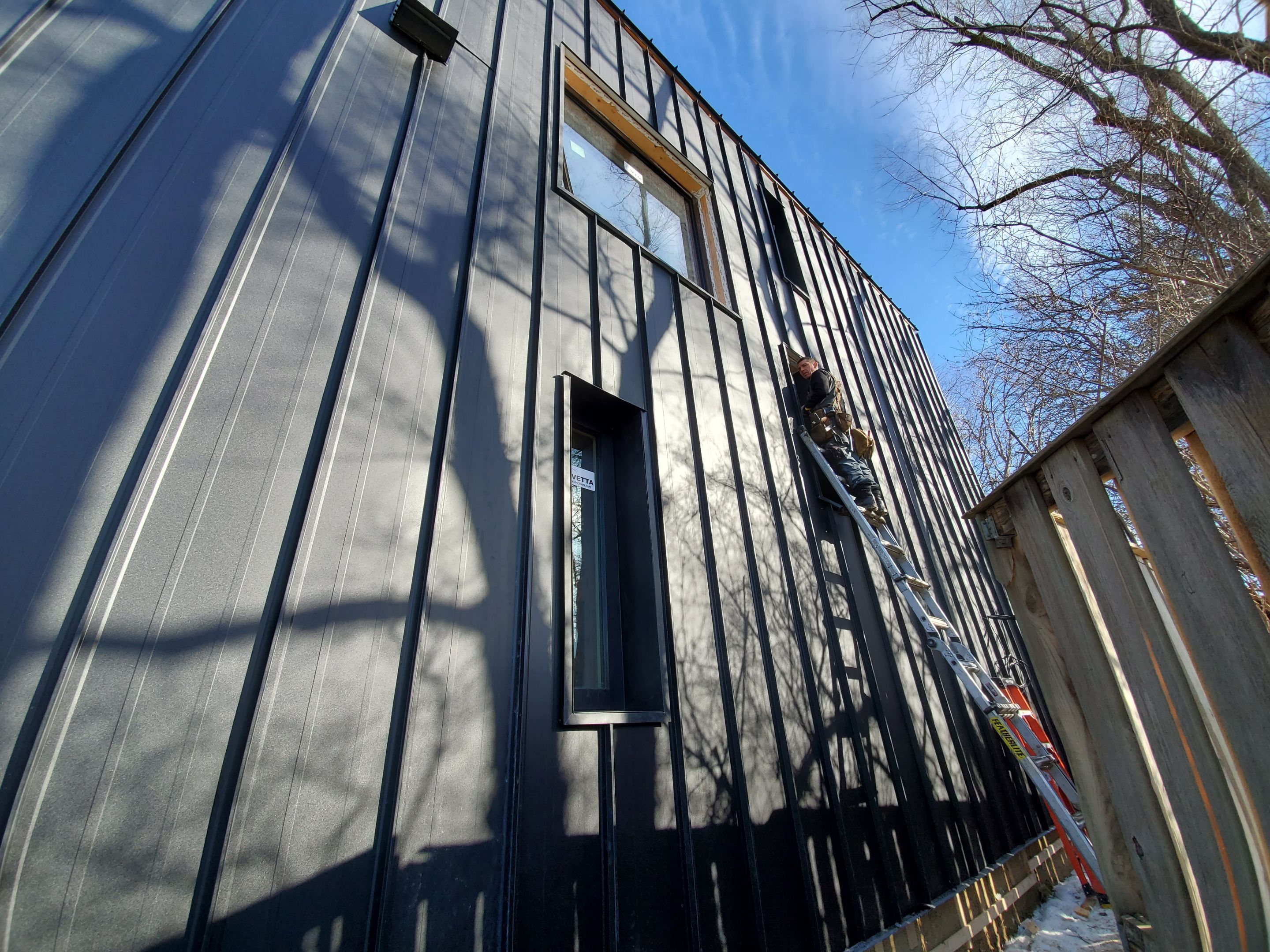 New Home Construction using 16" Standing Seam Panels by Jay Carter Roofing & Sheet Metal