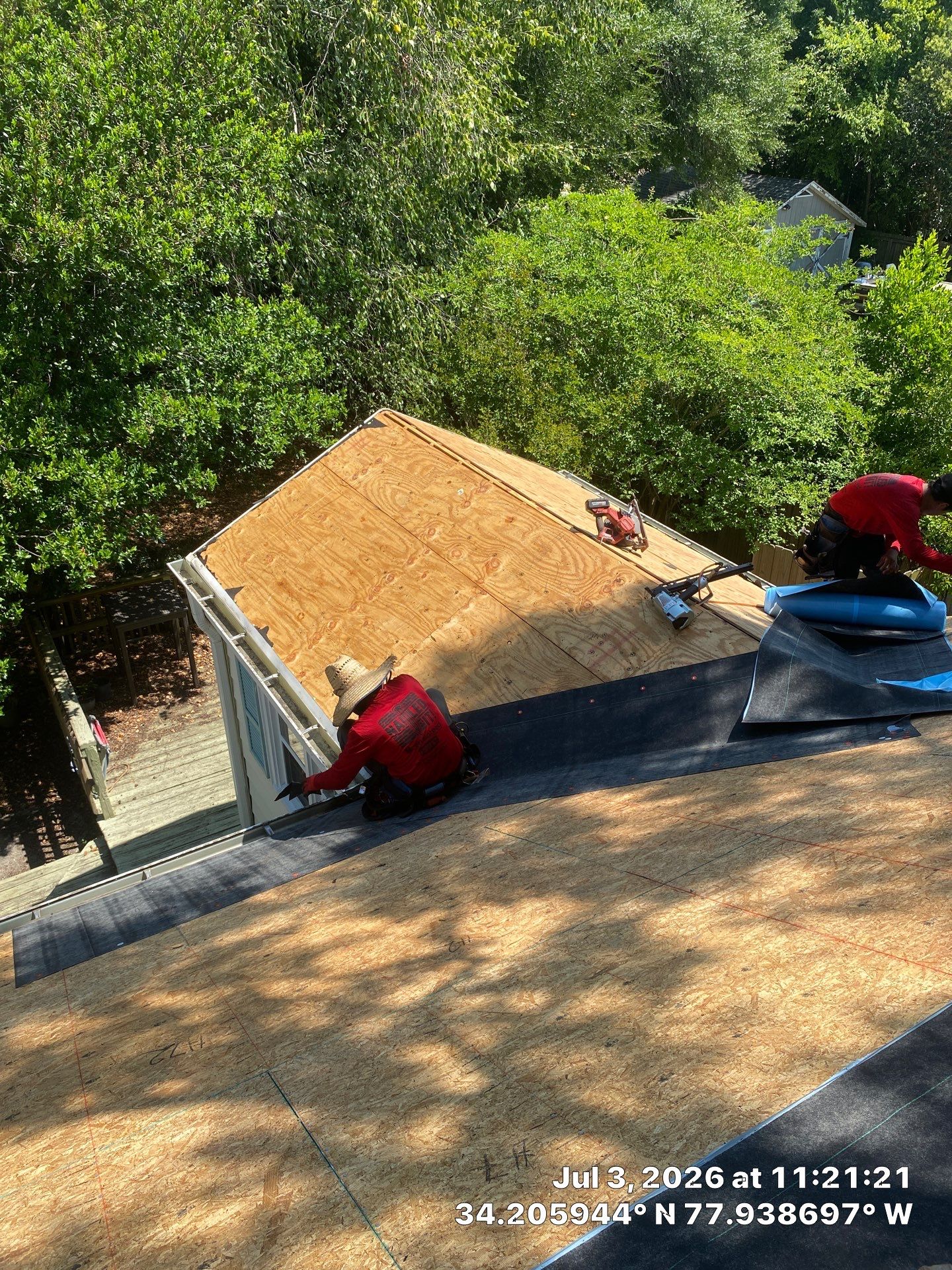 Roof Replacement Using CertainTeed Landmark Pro Shingles in Wilmington NC by RGR Construction and Roofing, LLC