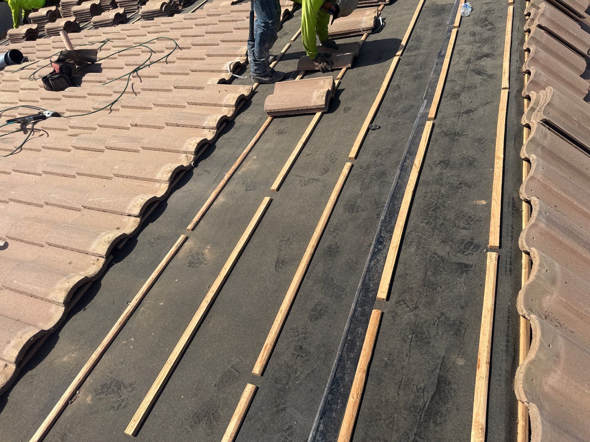 Tile Roof Underlayment Replacement and Structural Repair in Gilbert by APM Builders LLC