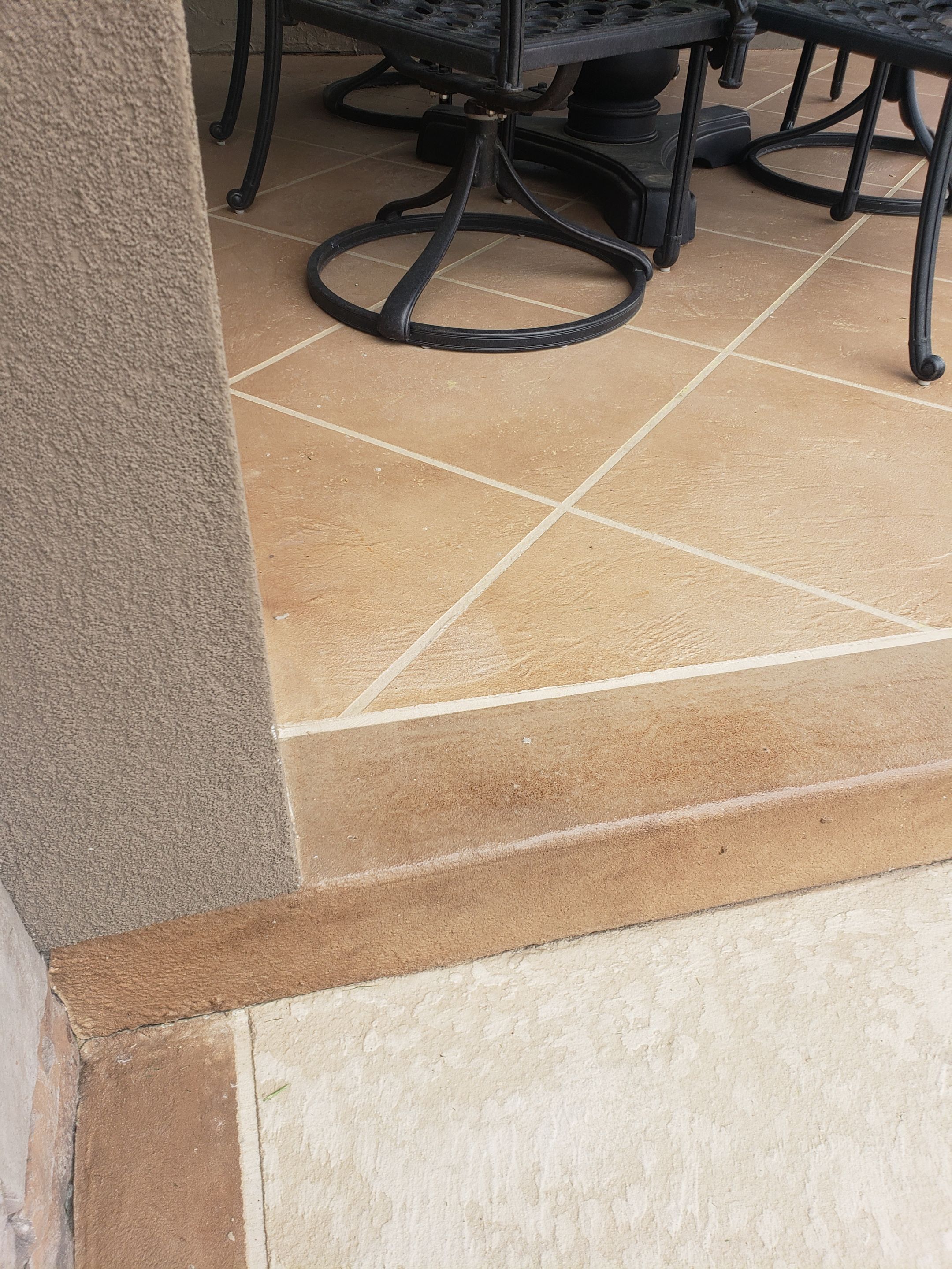 Lake Lotawana -- Front Walkway and Back Patio Tuscan Overlay by Big Red Decorative Concrete, LLC