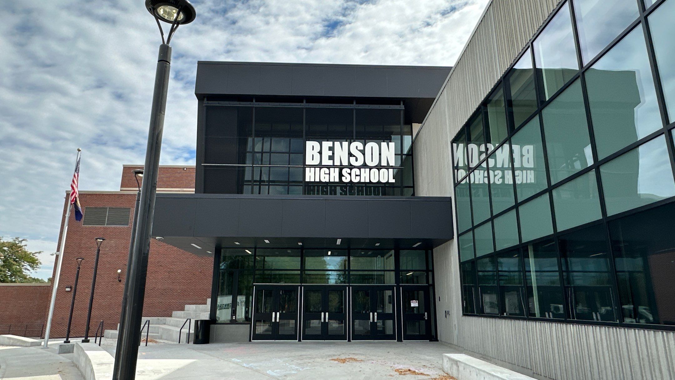 Benson High School Custom Metal by White Castle Roofing