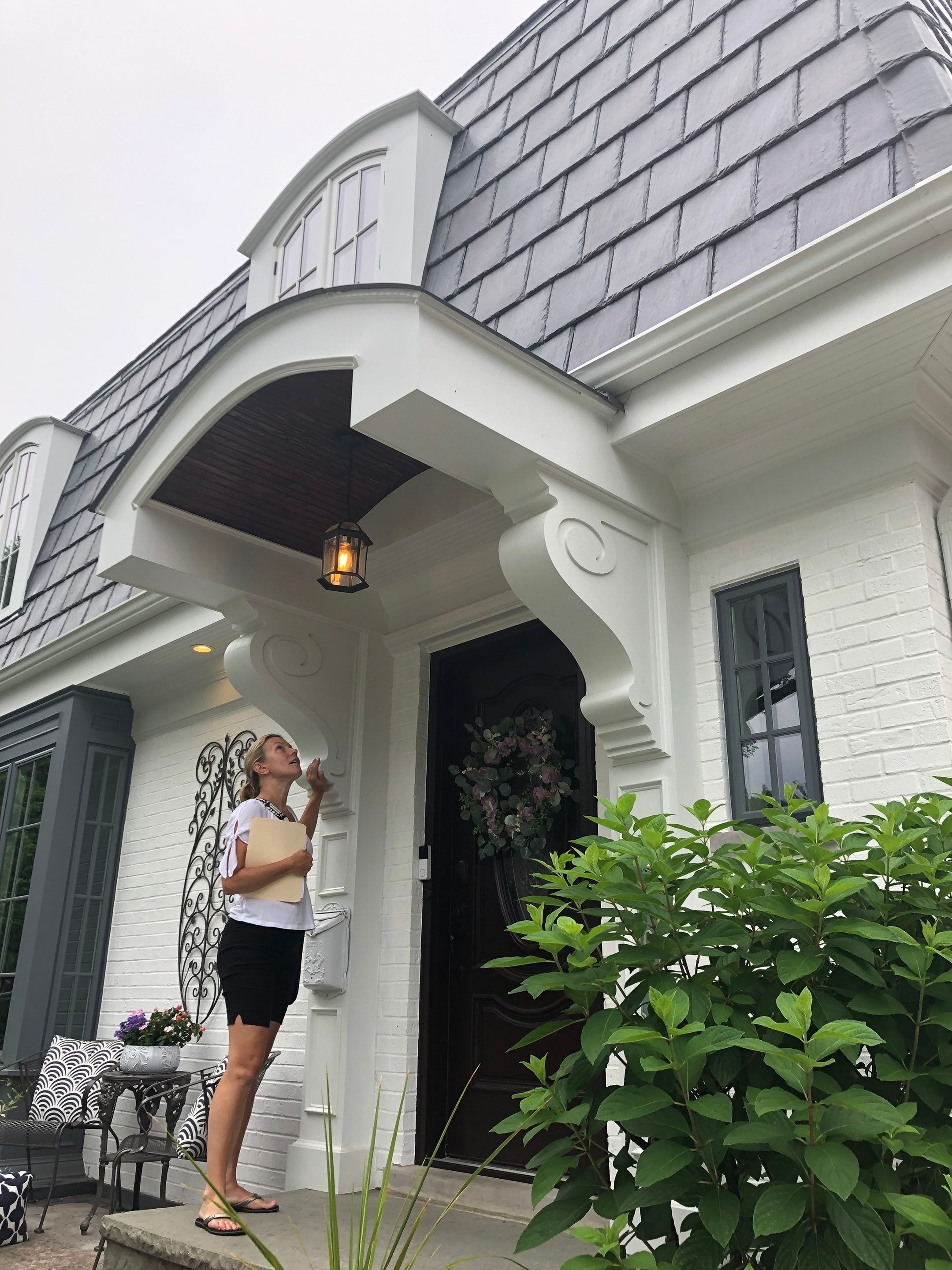 Elmhurst Home Exterior Renovation with Hardie Siding and New Portico by Great American Exteriors
