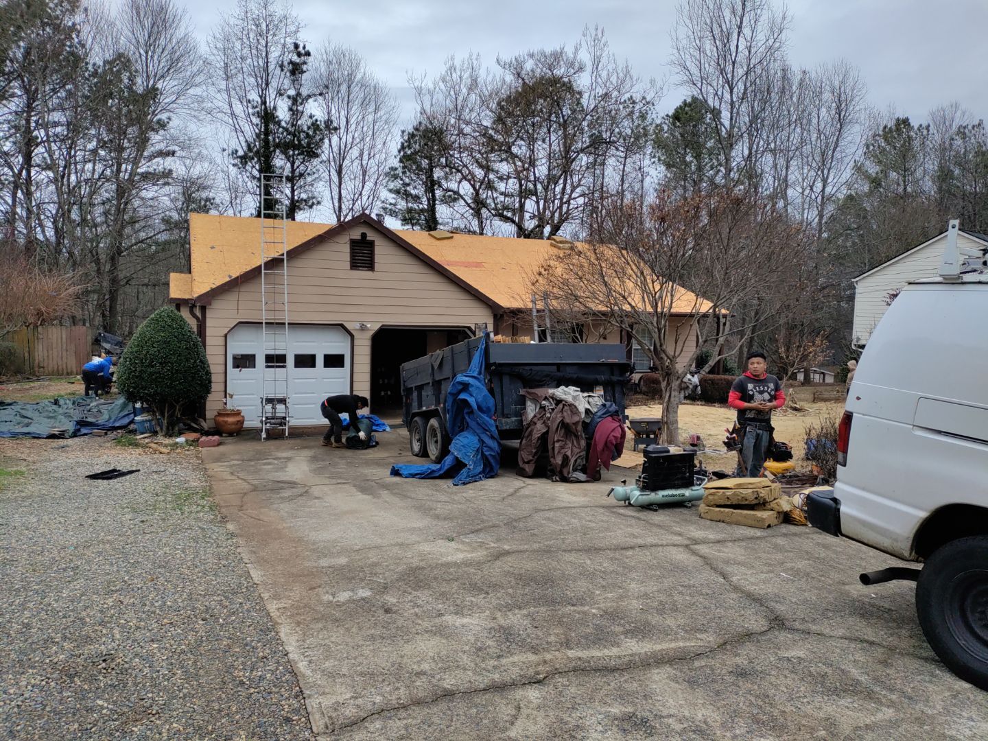 Residential Roofing Installation using Owens Corning by Inspector Roofing and Restoration