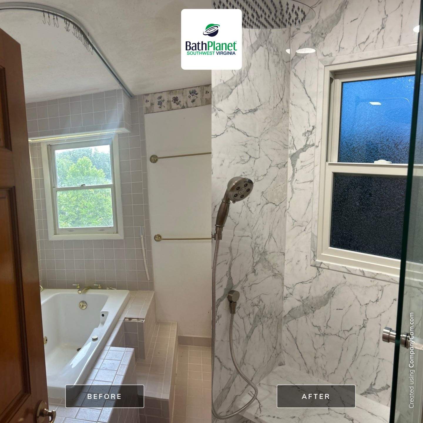 Whirlpool to Walk-in Shower by BathPlanet SW Virginia