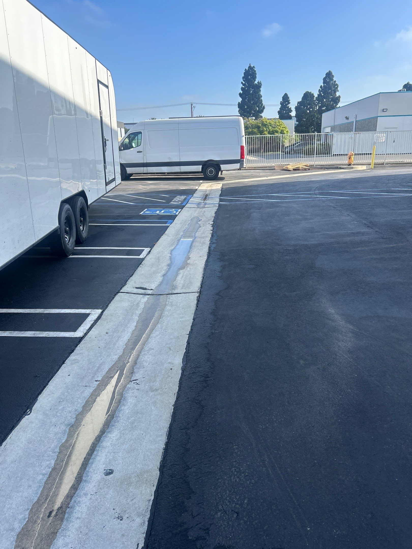 Commercial Hot Water Cleaning & Water Recovery In Huntington Beach by La Power Washing Inc