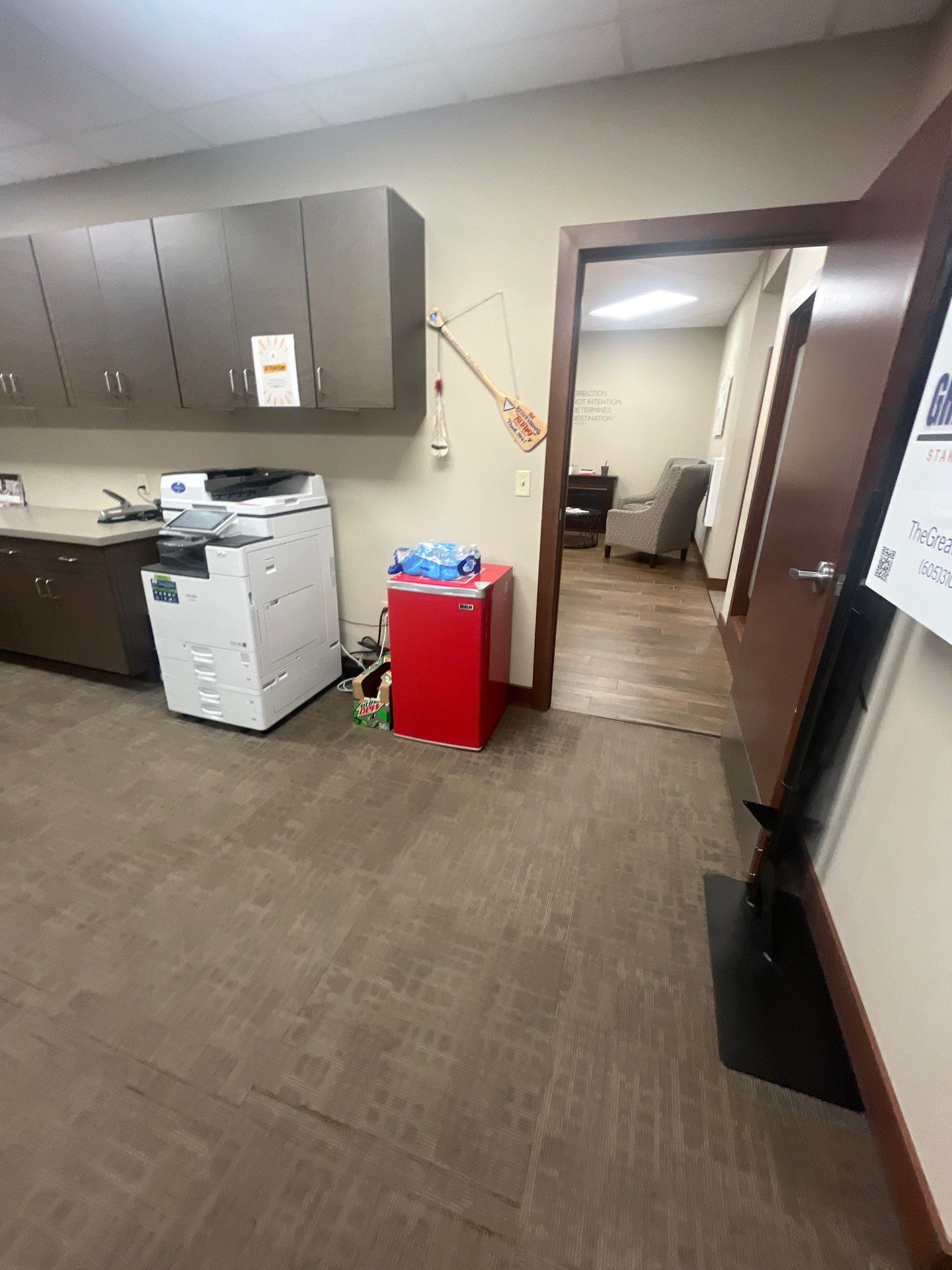 Commercial Office Interior Remodel and Modern Suite Refresh in Sioux Falls by Select Painting, Coatings & Garage Cabinets