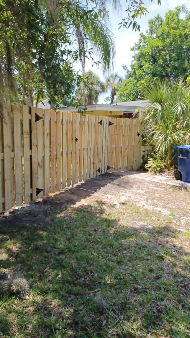 Nokomis, FL 6ft. Tall Treated Wood Shadowbox  by Asap fence and gates, LLC